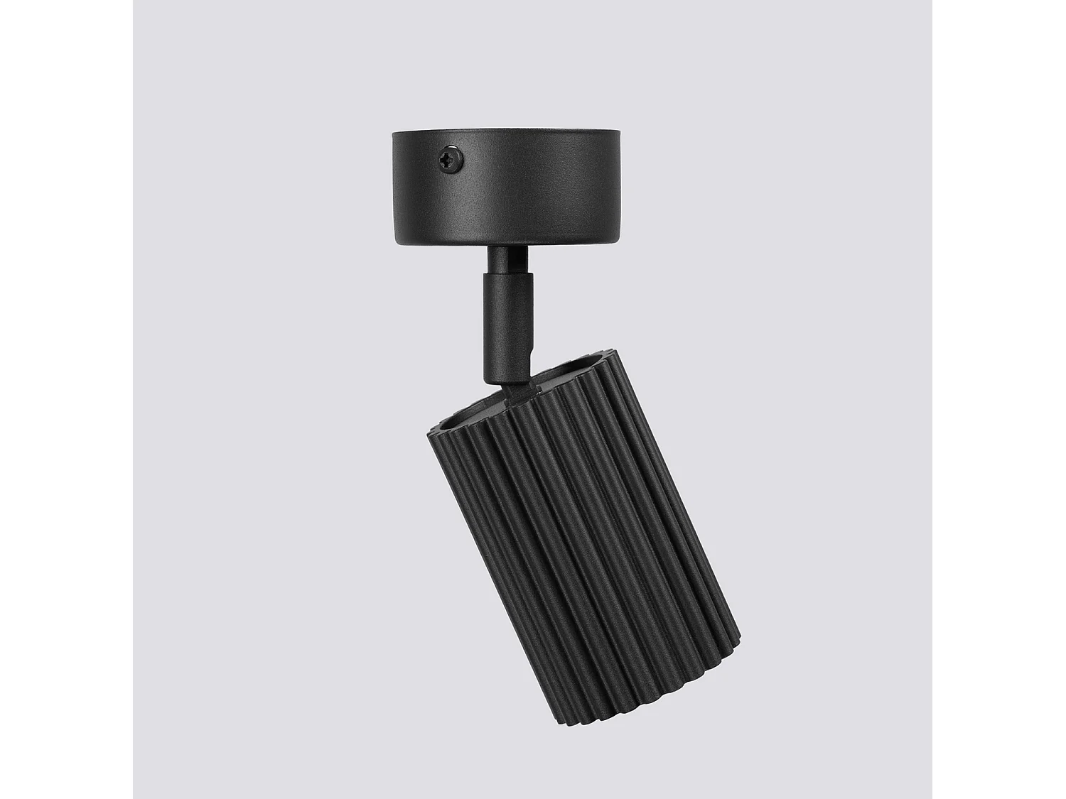 Plafonniers KARBON minimaliste en aluminium - 1 sources lumineuses - L.7 x H.18 cm - noir