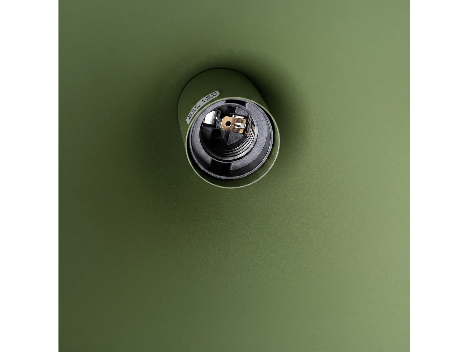 Lampes suspendues NOX moderne en acier - 1 sources lumineuses - L.40 x H.135 cm - vert olive
