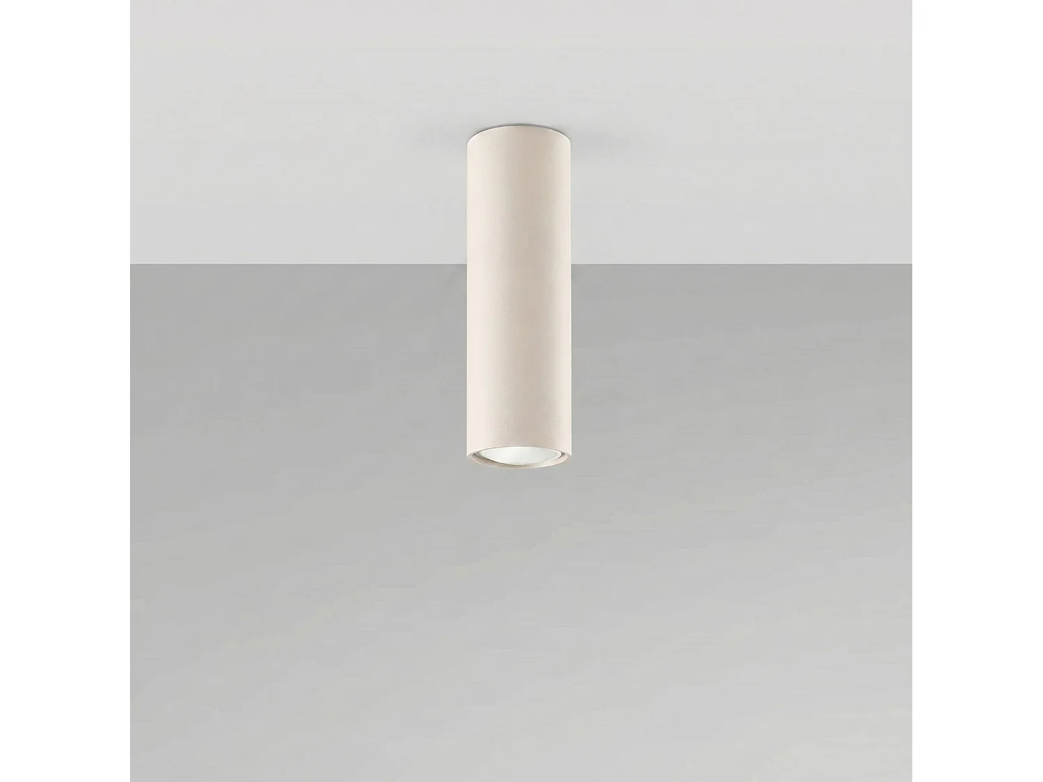 Plafondlampen LAGOS modern van  - 1 lichtbronnen - L.6 x H.20 cm - beige
