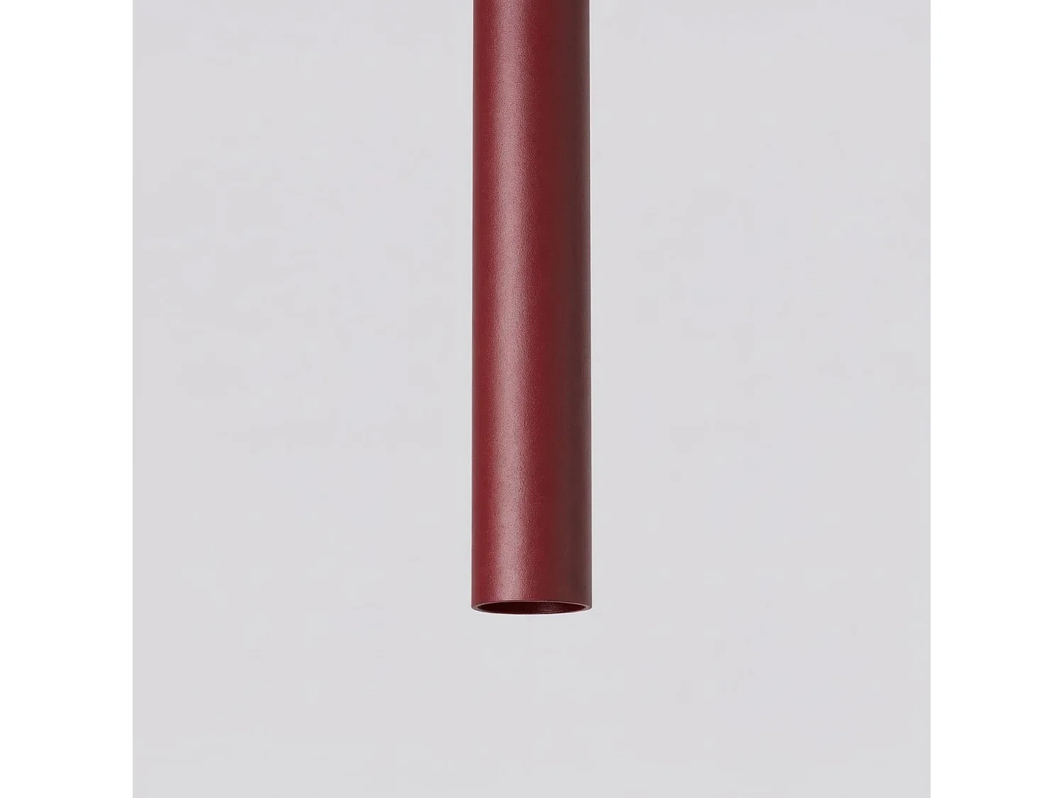 Lampe suspendue moderne en acier - 1 sources lumineuses - L.8 x H.120 cm - bordeaux