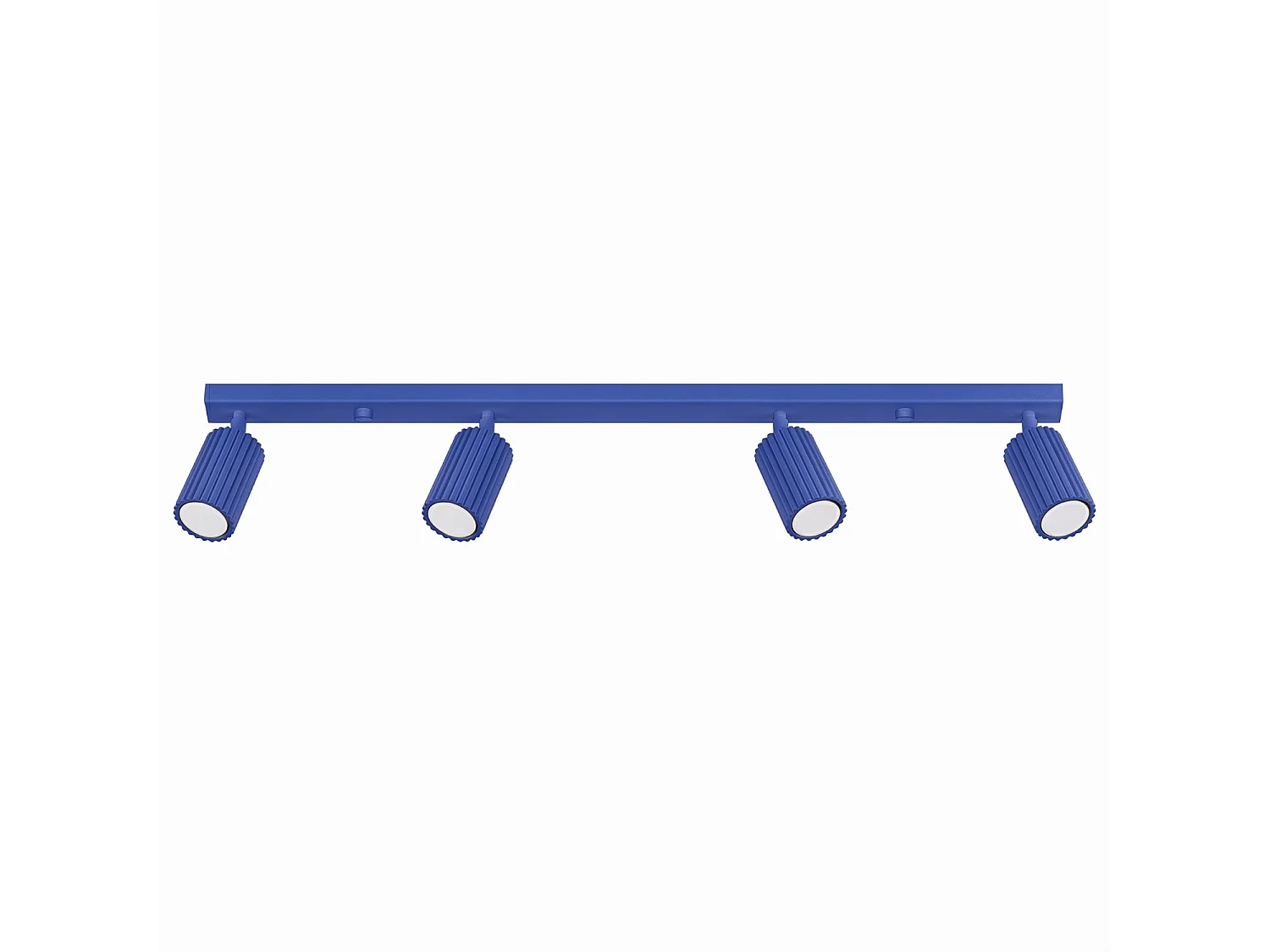 Plafonnier minimaliste en aluminium - 4 sources lumineuses - L.81 x H.16,5 cm - outremer