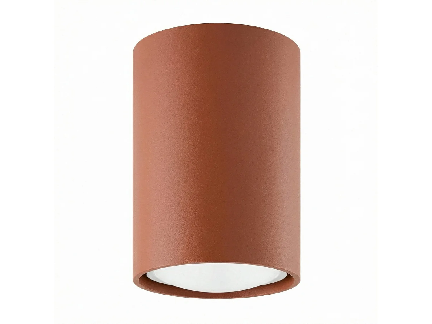 Plafondlampen LAGOS modern van  - 1 lichtbronnen - L.6 x H.10 cm - rode oker
