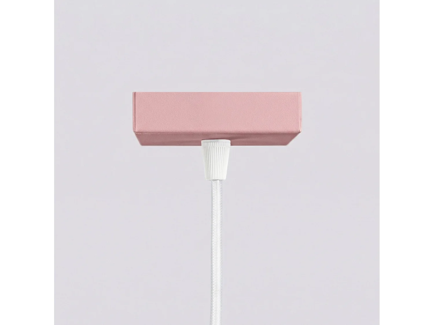 Lampe suspendue minimaliste en aluminium - 1 sources lumineuses - L.8 x H.118 cm - rose