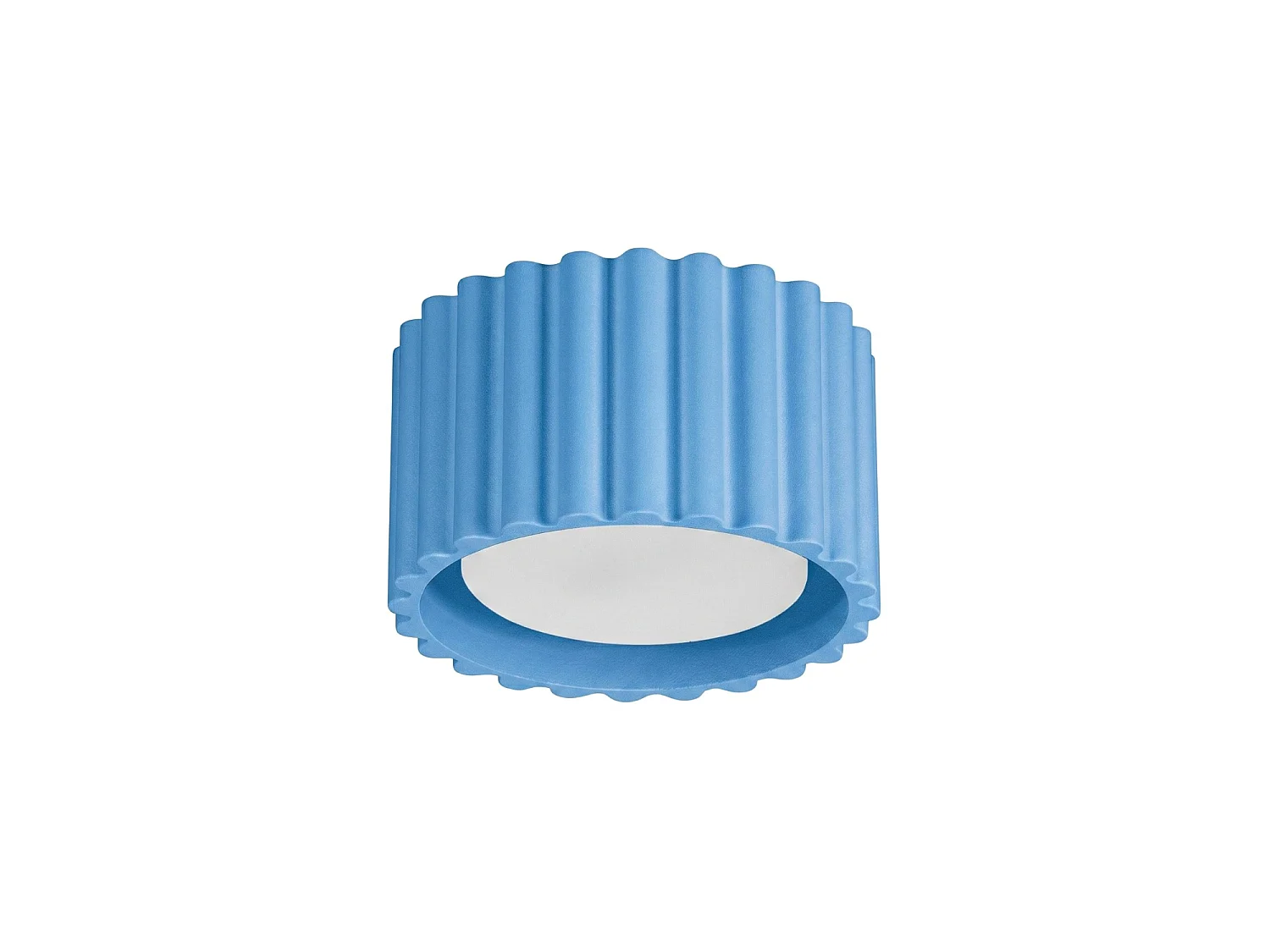 Plafonnier minimaliste en aluminium - 1 sources lumineuses - L.10 x H.6 cm - bleu clair