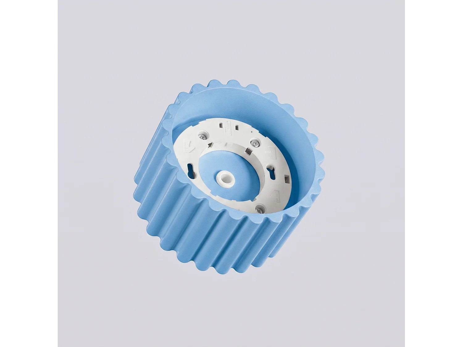 Plafonnier minimaliste en aluminium - 1 sources lumineuses - L.10 x H.6 cm - bleu clair