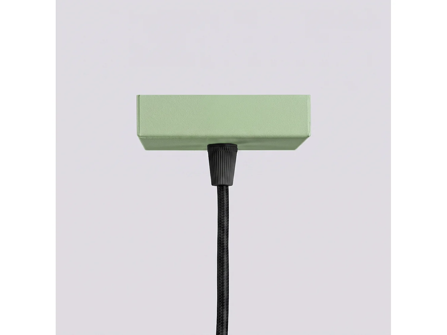Lampe suspendue minimaliste en aluminium - 1 sources lumineuses - L.8 x H.118 cm - sauge