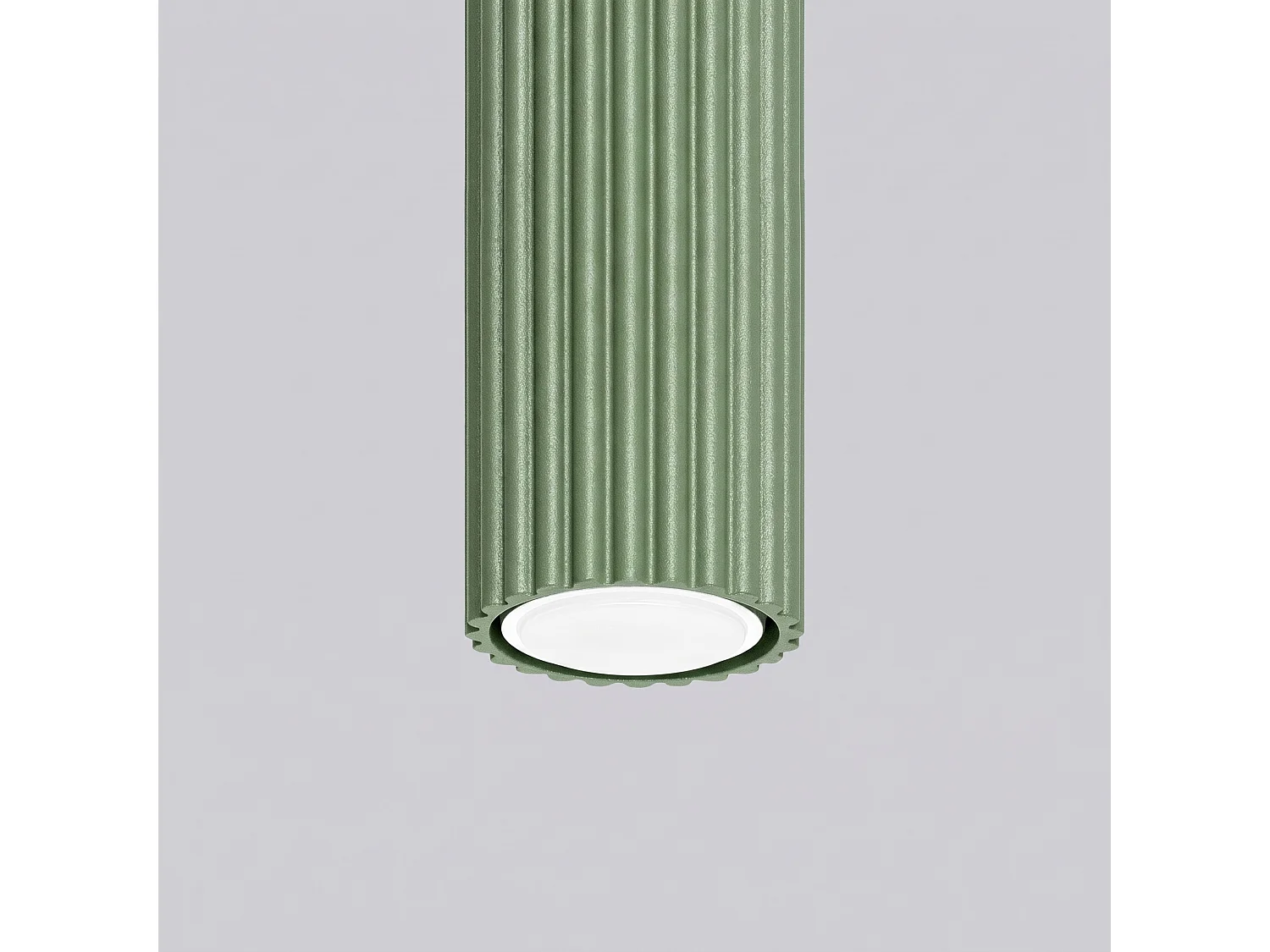 Plafonnier minimaliste en aluminium - 1 sources lumineuses - L.6,5 x H.10 cm - sauge