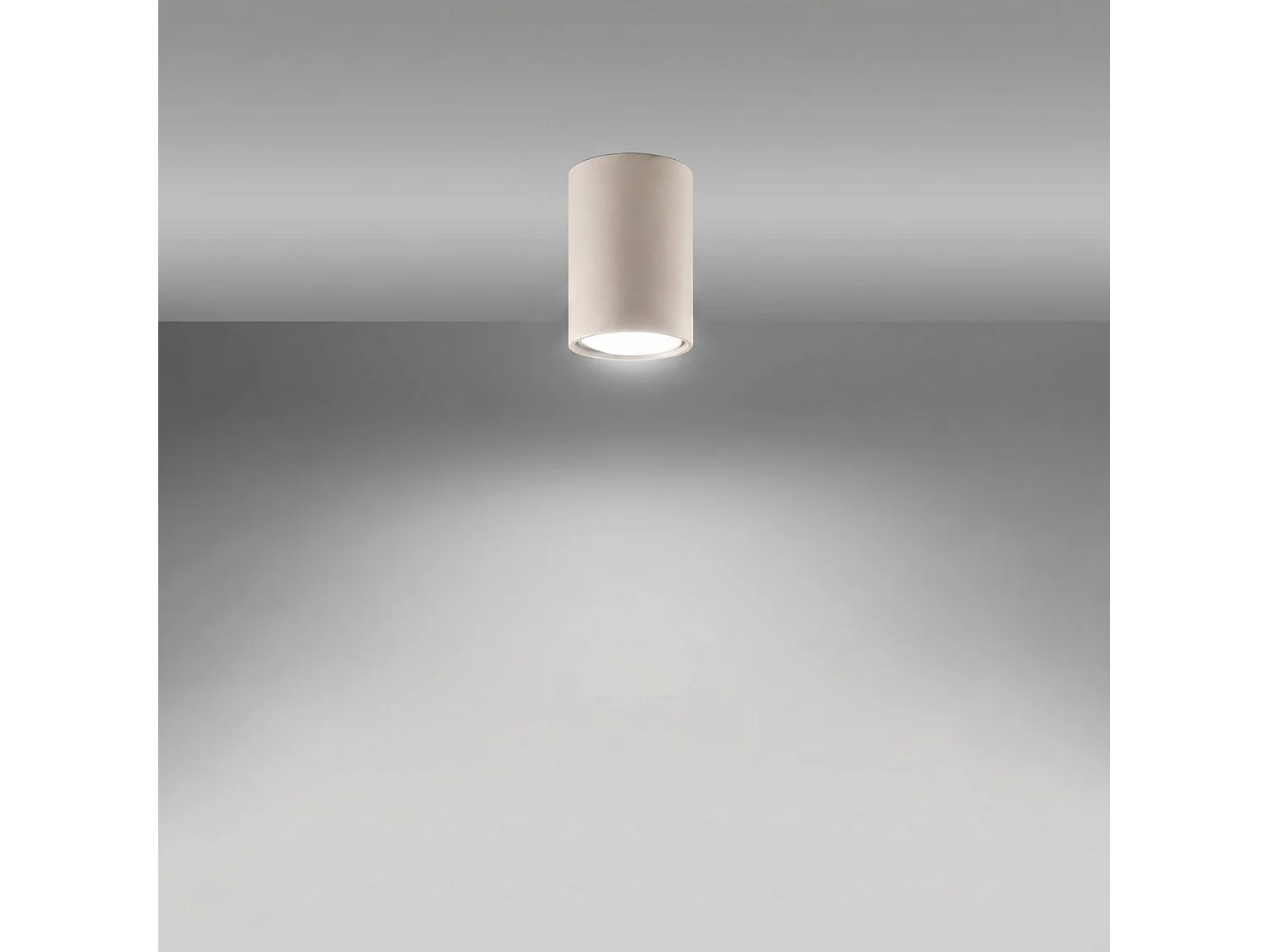 Plafondlampen LAGOS modern van  - 1 lichtbronnen - L.6 x H.10 cm - beige
