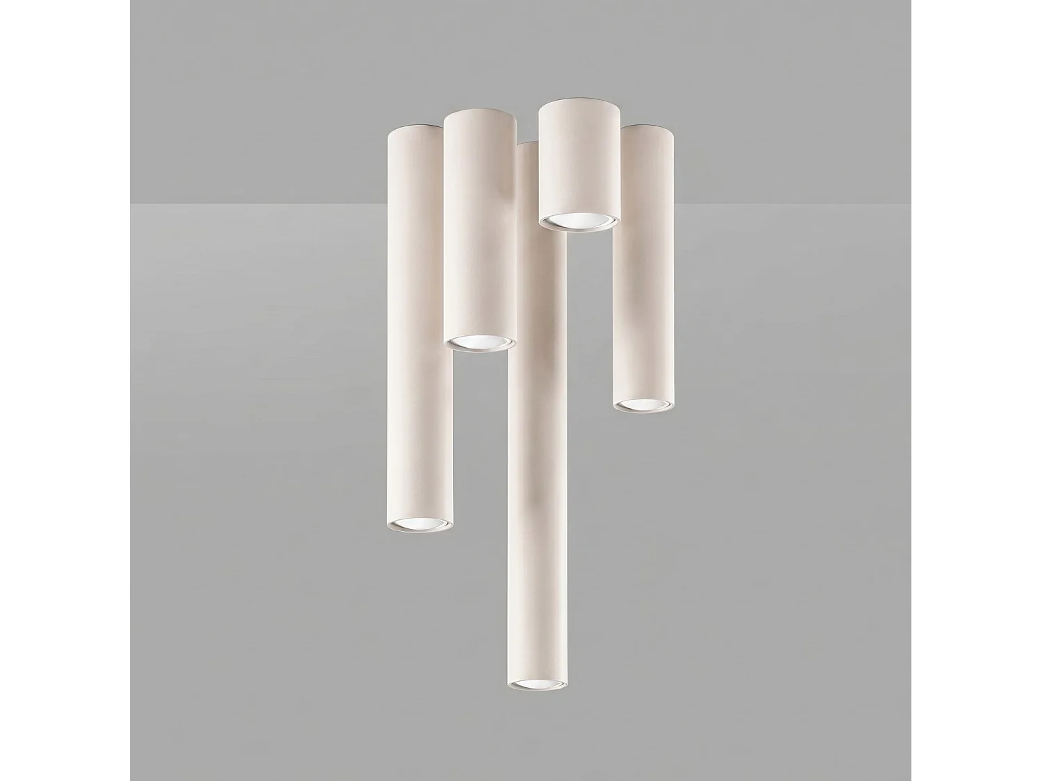 Plafondlampen LAGOS modern van  - 1 lichtbronnen - L.6 x H.10 cm - beige