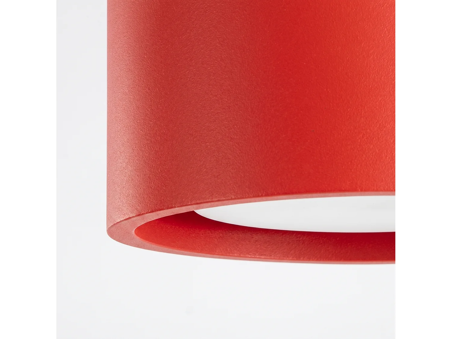 Plafons MODO minimalista, alumínio - 3 lichtbronnen - L.32.4 x H.8.2 cm - vermelho