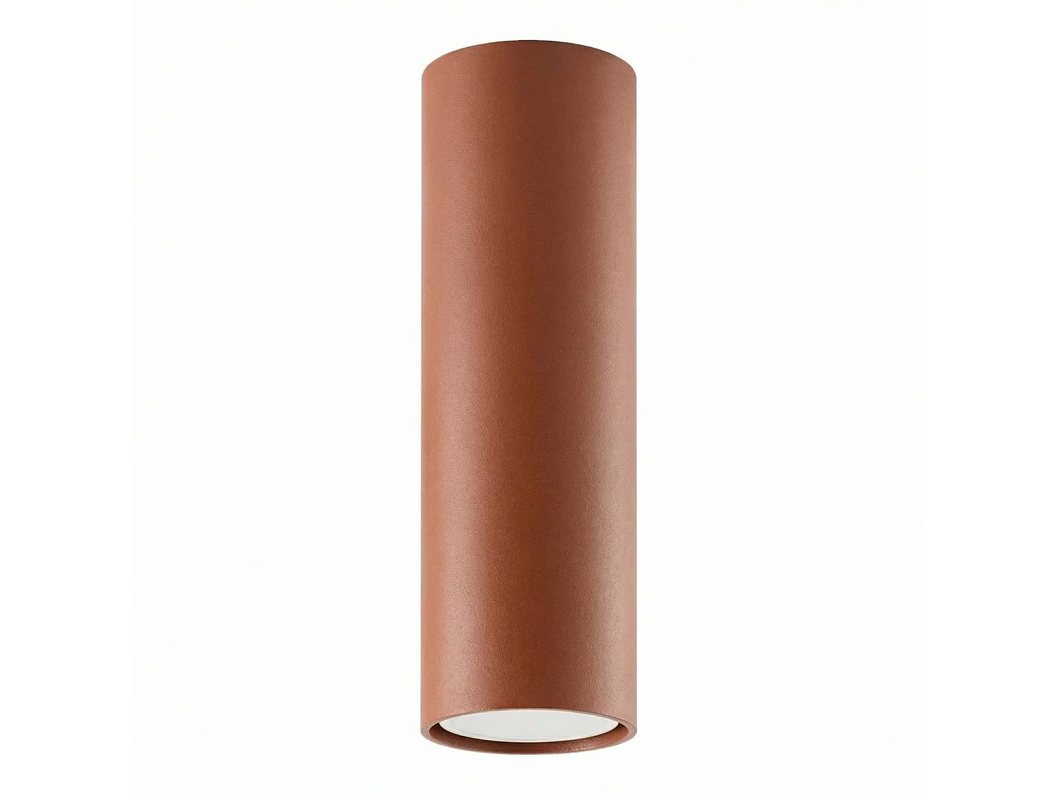 Plafondlampen LAGOS modern van  - 1 lichtbronnen - L.6 x H.20 cm - rode oker