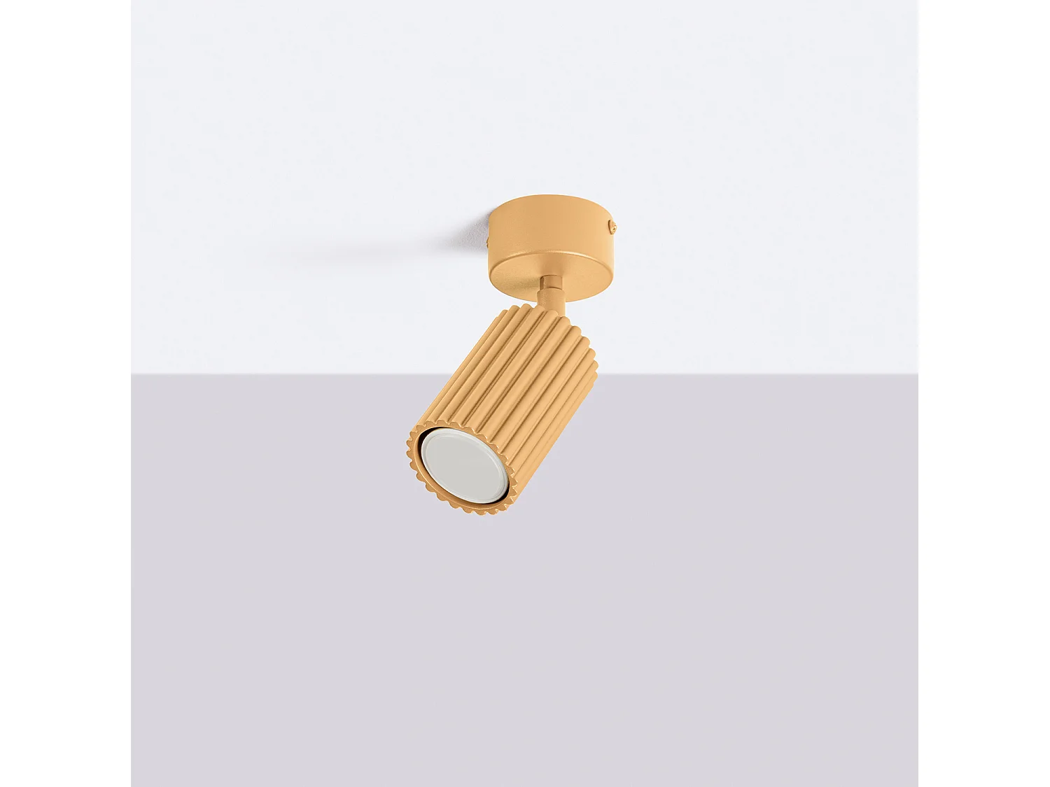 Plafonniers KARBON minimaliste en aluminium - 1 sources lumineuses - L.7 x H.18 cm - doré