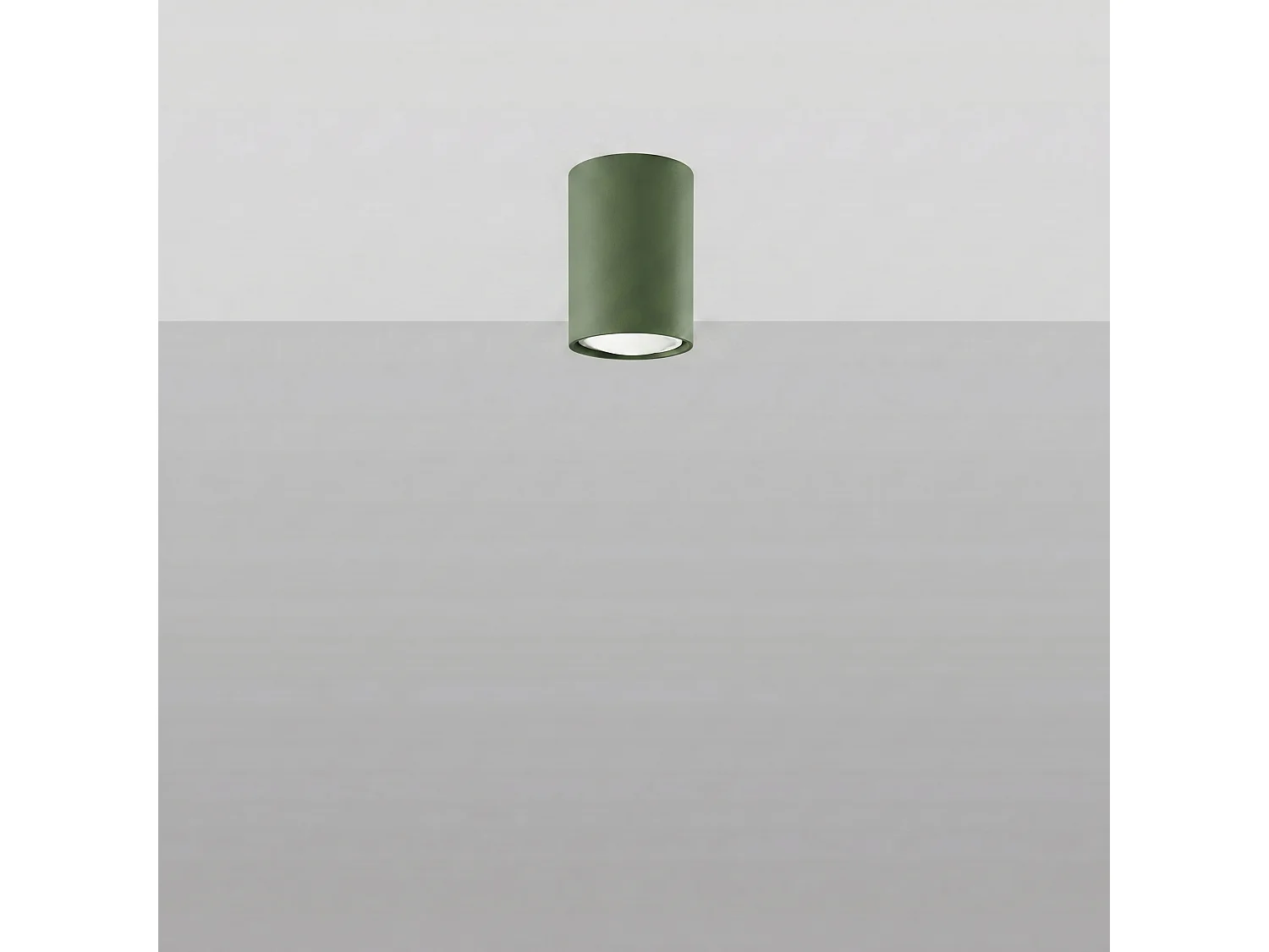 Plafondlampen LAGOS modern van  - 1 lichtbronnen - L.6 x H.10 cm - olijfgroen
