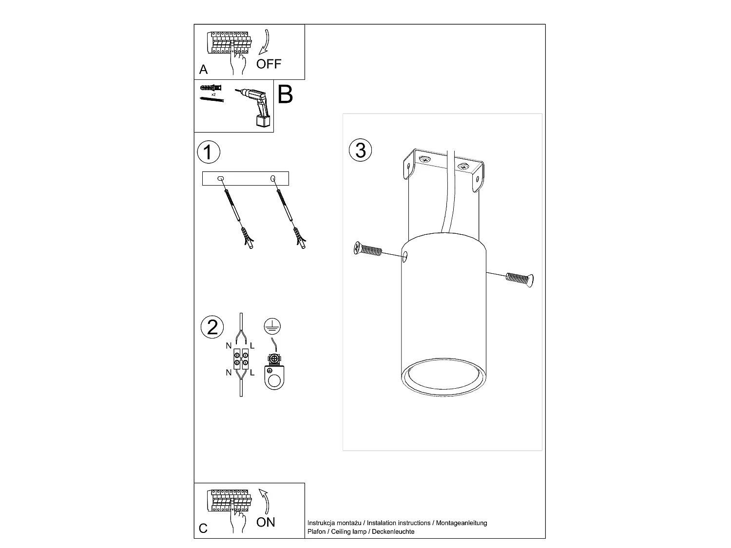 Plafondlampen LAGOS modern van  - 1 lichtbronnen - L.6 x H.10 cm - olijfgroen