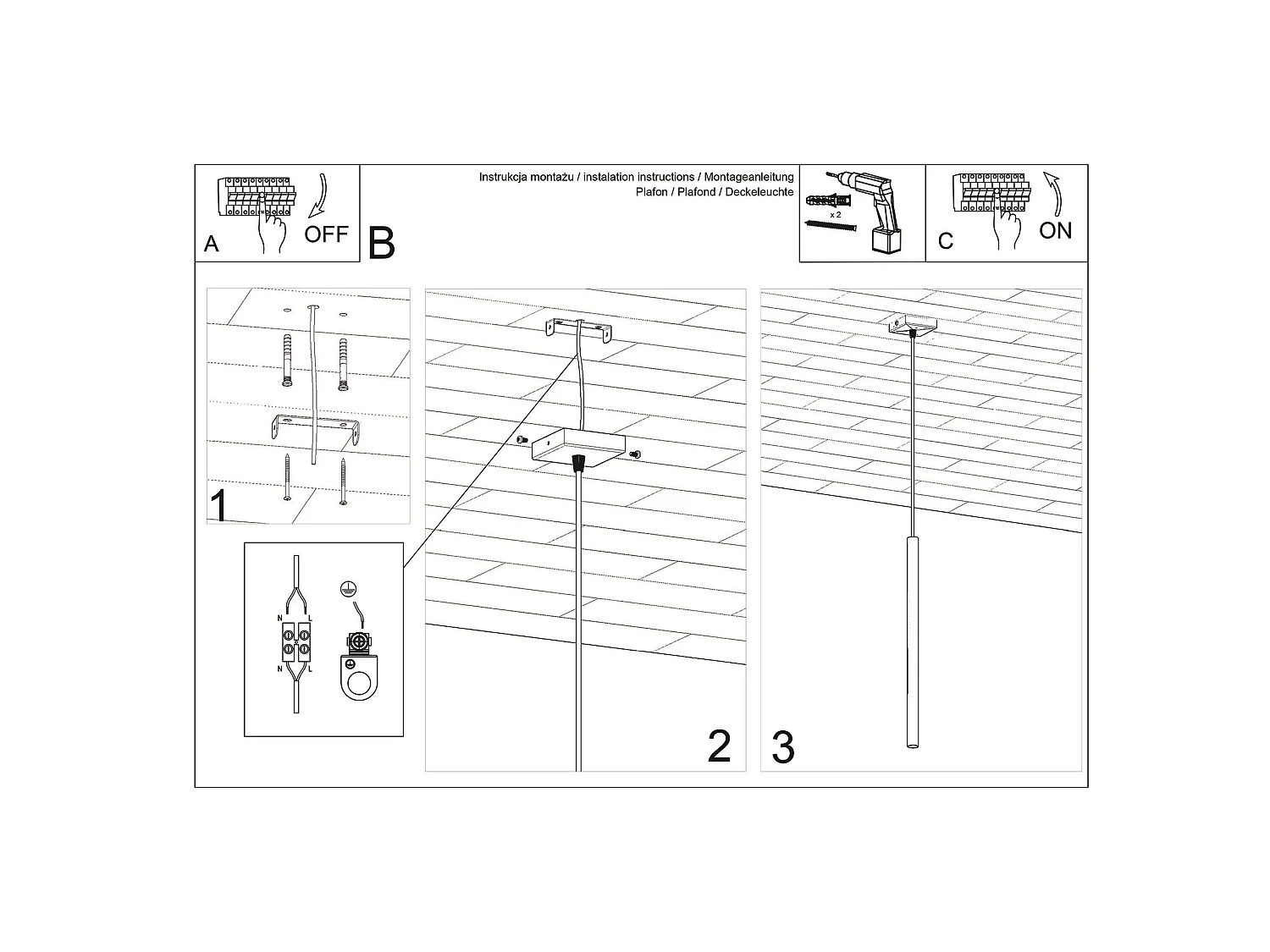 Lampe suspendue moderne en acier - 1 sources lumineuses - L.8 x H.120 cm - rouge