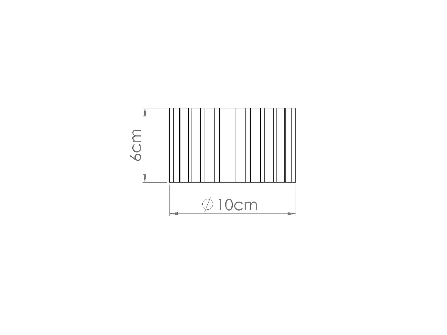 Plafonnier minimaliste en aluminium - 1 sources lumineuses - L.10 x H.6 cm - jaune