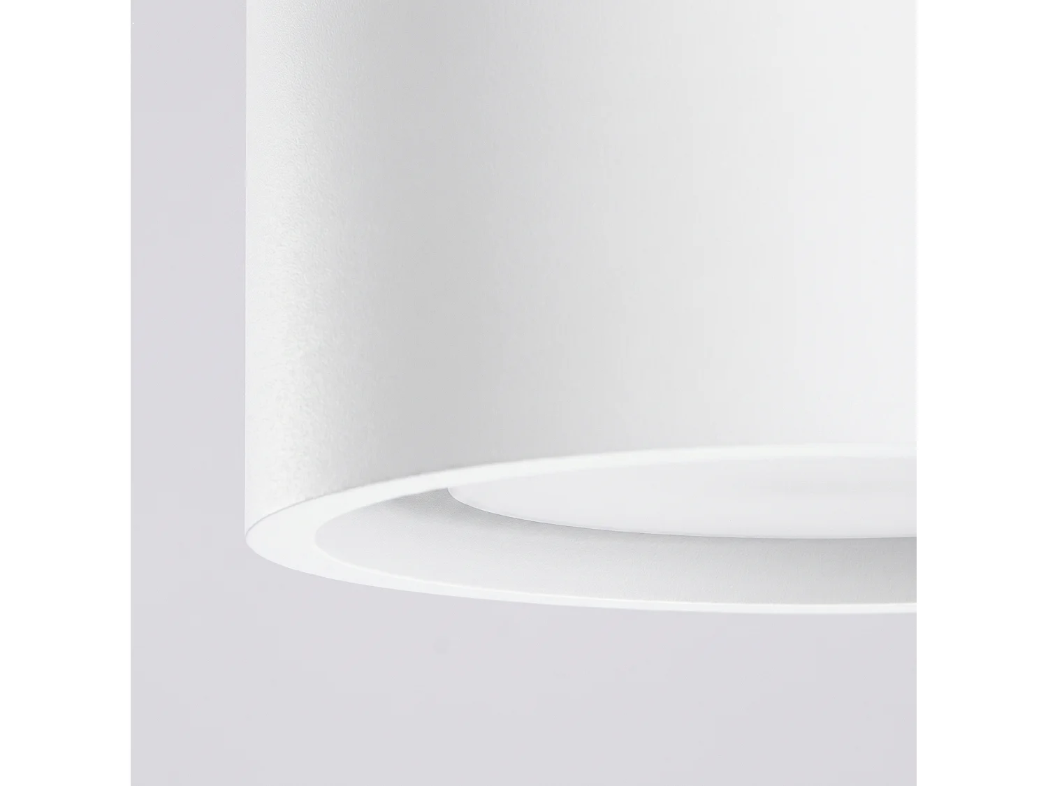 Plafonnier minimaliste en aluminium - 2 sources lumineuses - L.21 x H.8 cm - blanc