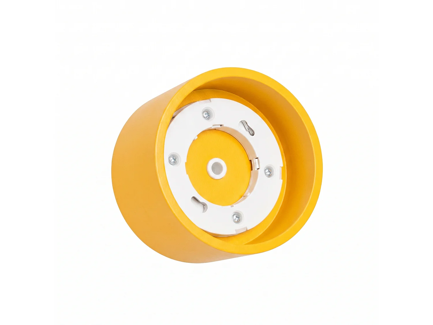 Plafonnier minimaliste en aluminium - 1 sources lumineuses - L.10 x H.6 cm - jaune