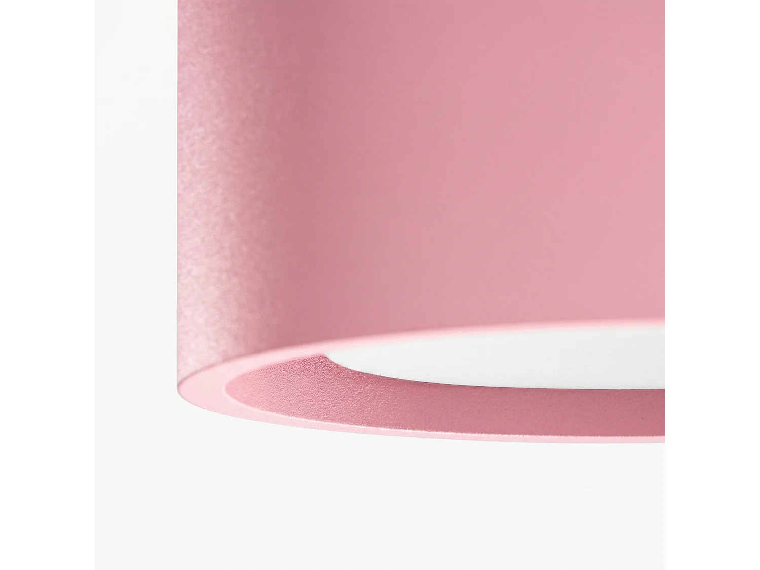 Plafonnier minimaliste en aluminium - 3 sources lumineuses - L.32,4 x H.8,2 cm - rose