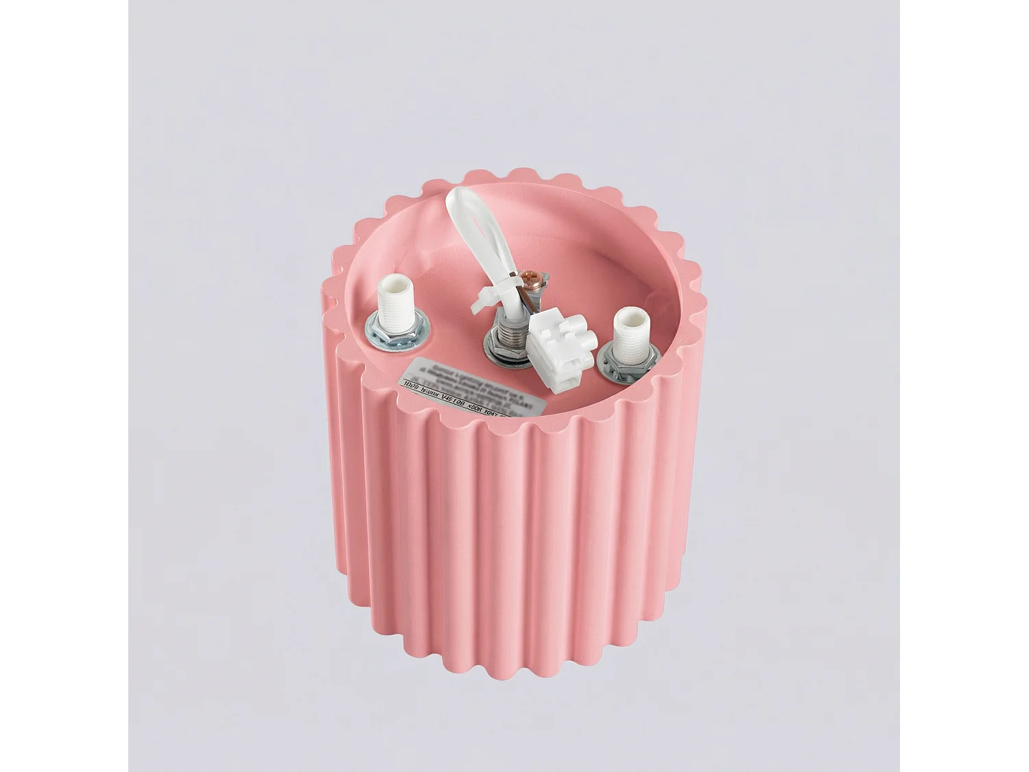 Plafonnier minimaliste en aluminium - 1 sources lumineuses - L.10 x H.10 cm - rose