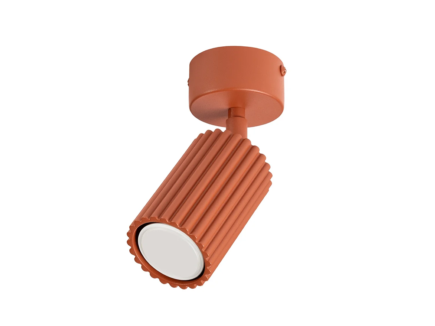 Plafonniers KARBON minimaliste en aluminium - 1 sources lumineuses - L.7 x H.18 cm - ocre rouge