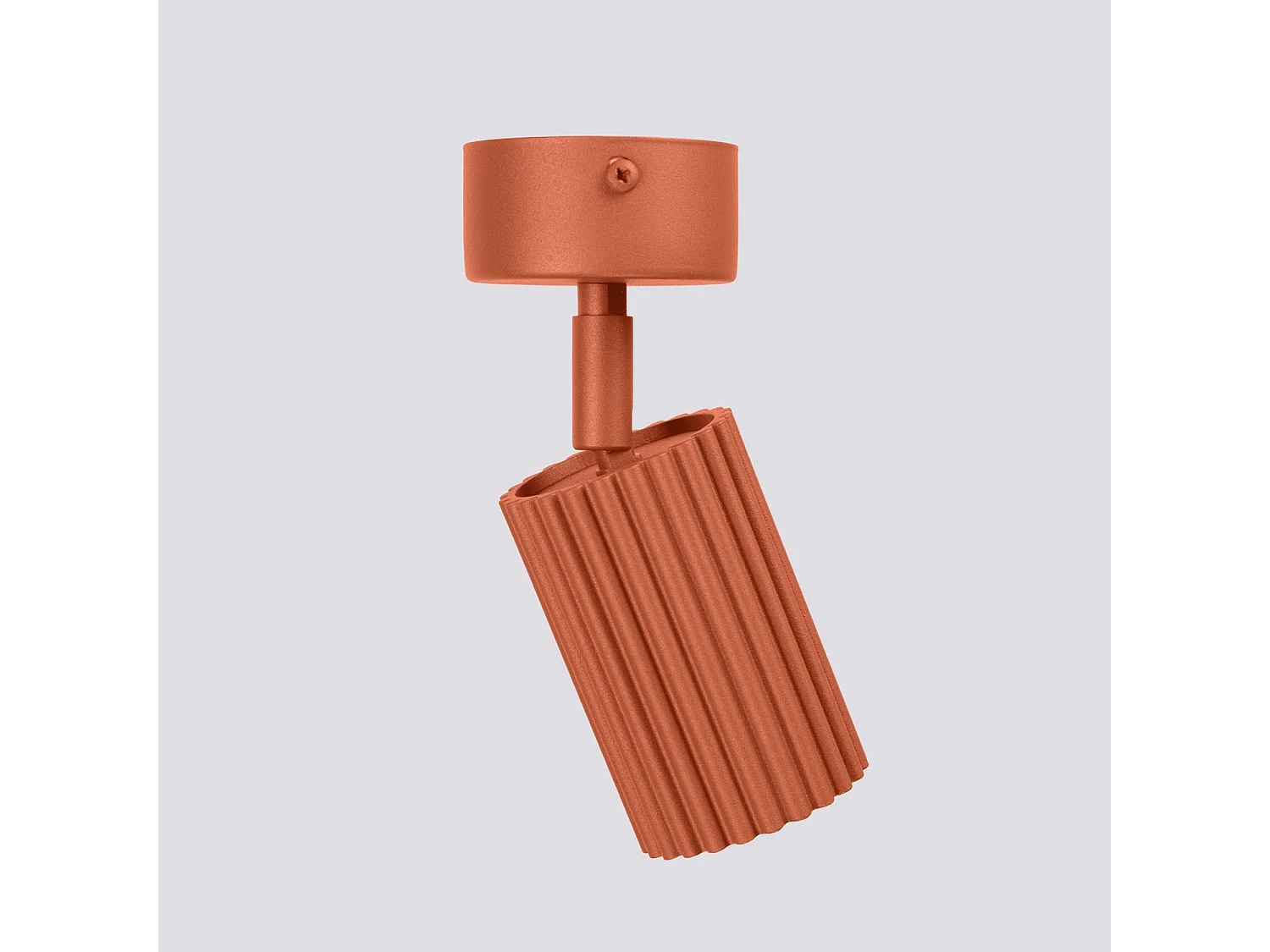 Plafonniers KARBON minimaliste en aluminium - 1 sources lumineuses - L.7 x H.18 cm - ocre rouge