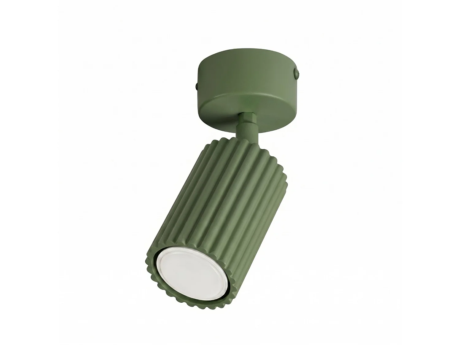 Plafonniers KARBON minimaliste en aluminium - 1 sources lumineuses - L.7 x H.18 cm - vert olive