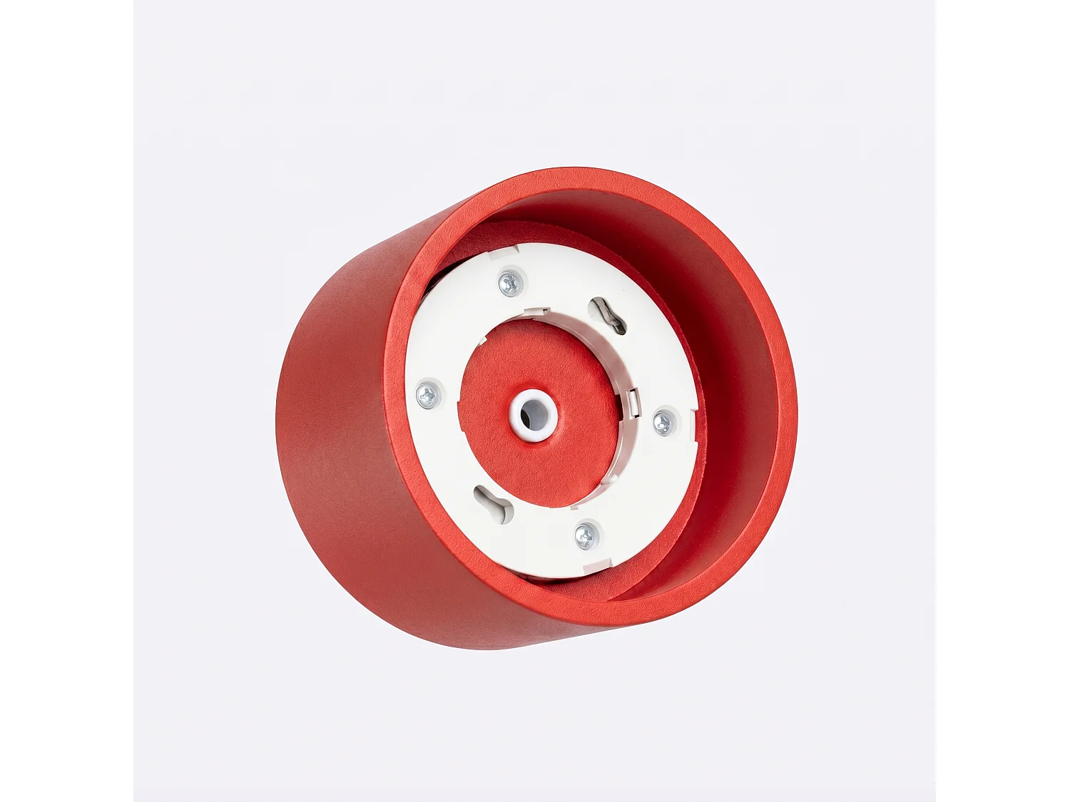 Plafons MODO minimalista, alumínio - 1 lichtbronnen - L.10 x H.6 cm - vermelho