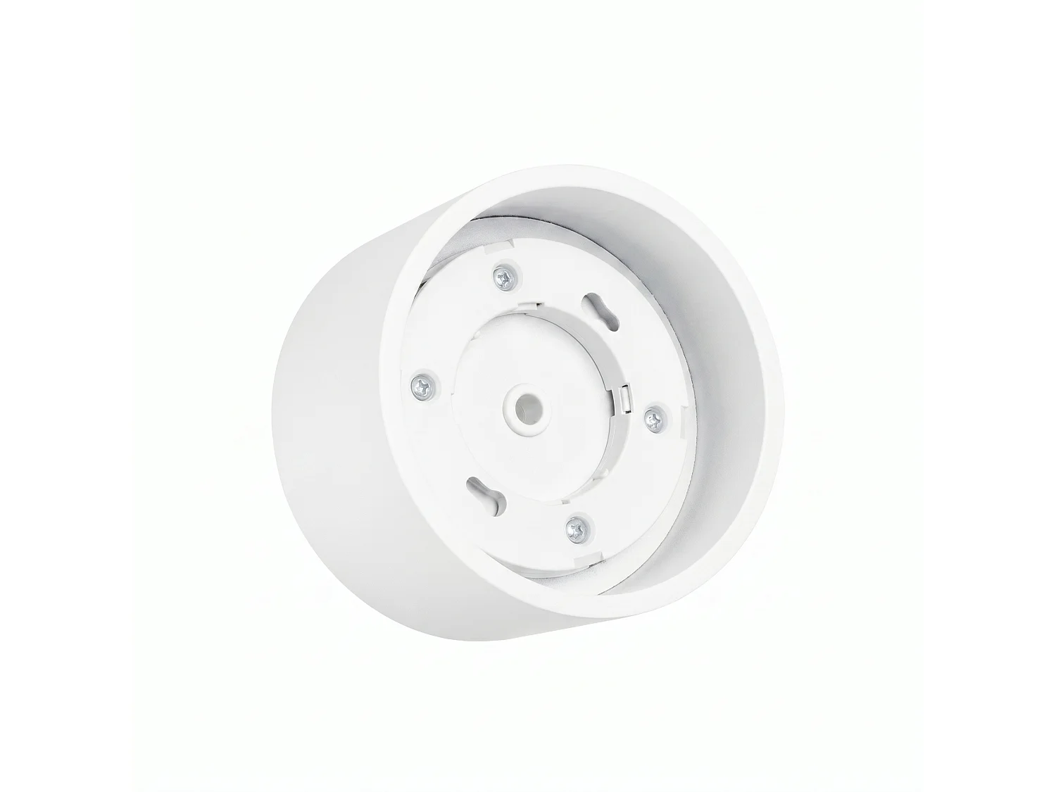 Plafonnier minimaliste en aluminium - 1 sources lumineuses - L.10 x H.6 cm - blanc