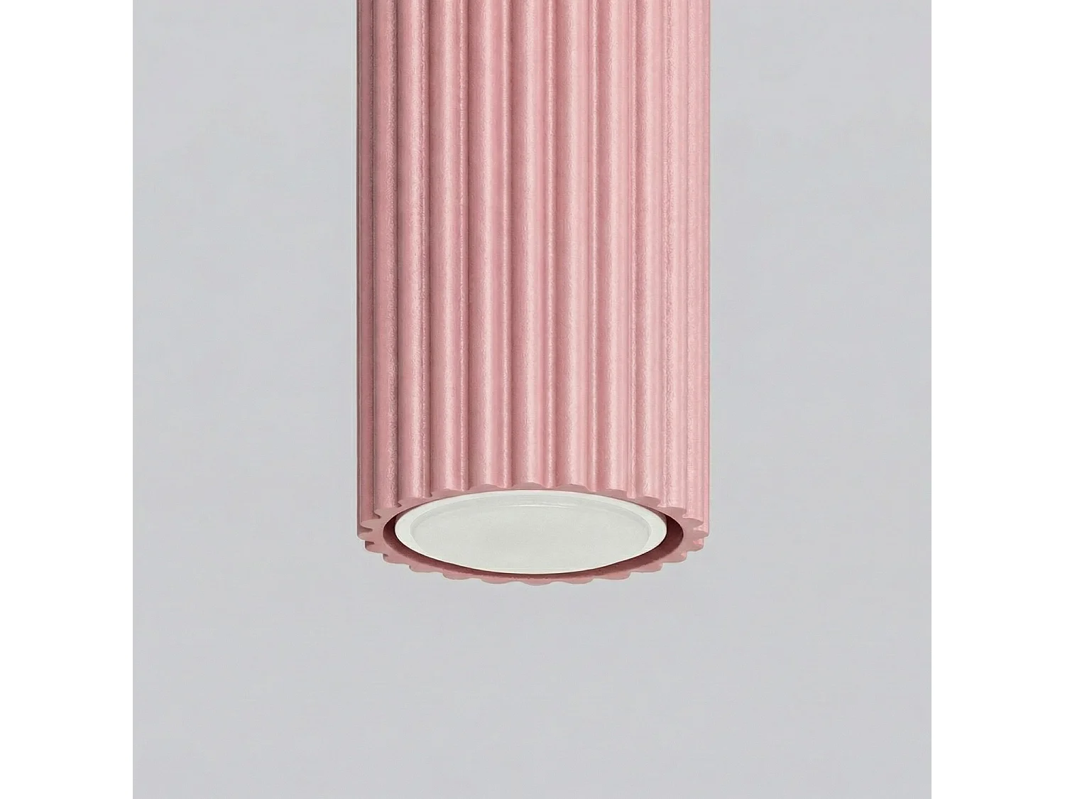 Plafonnier minimaliste en aluminium - 1 sources lumineuses - L.6,5 x H.10 cm - rose