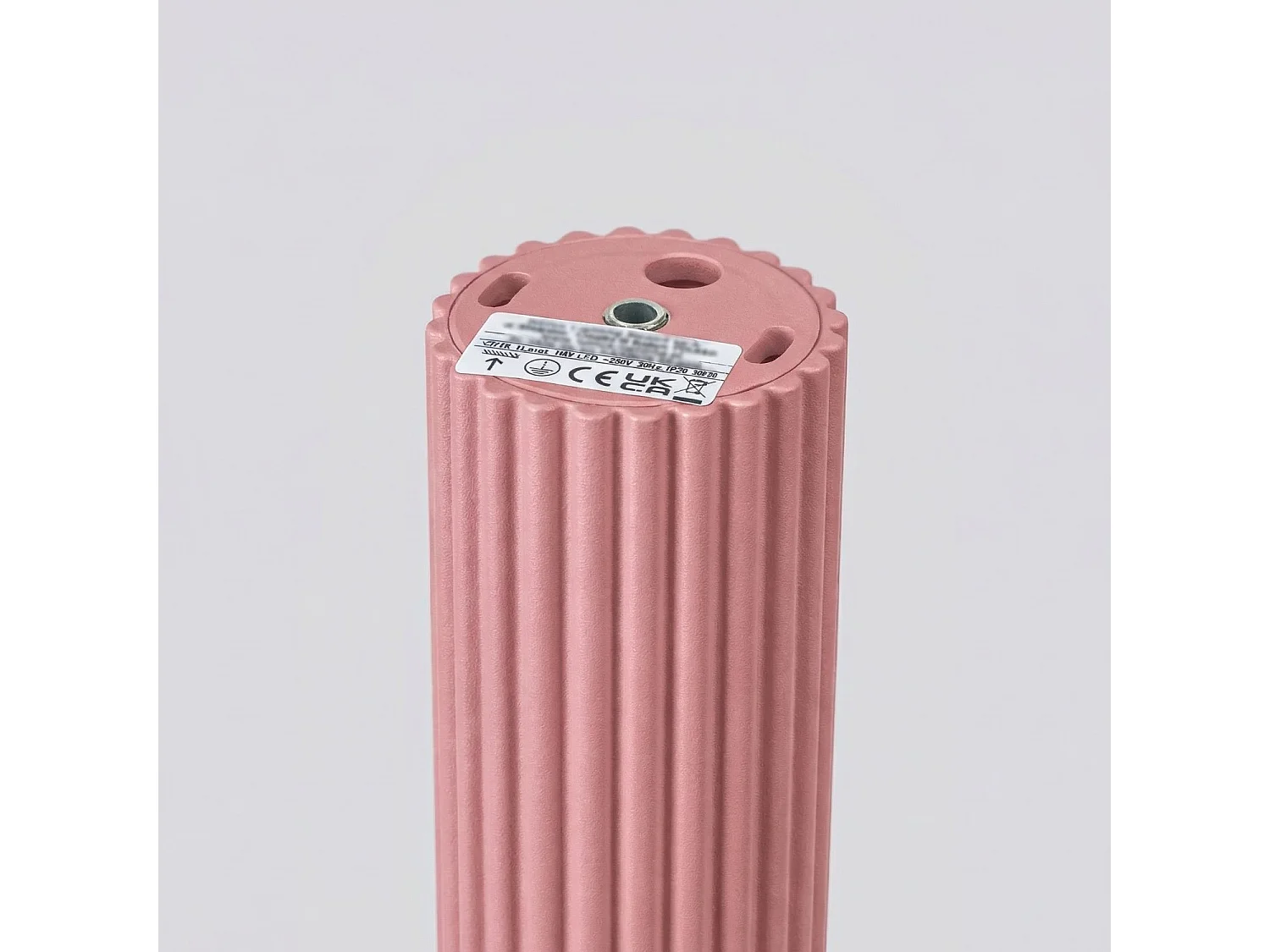 Plafonnier minimaliste en aluminium - 1 sources lumineuses - L.6,5 x H.10 cm - rose