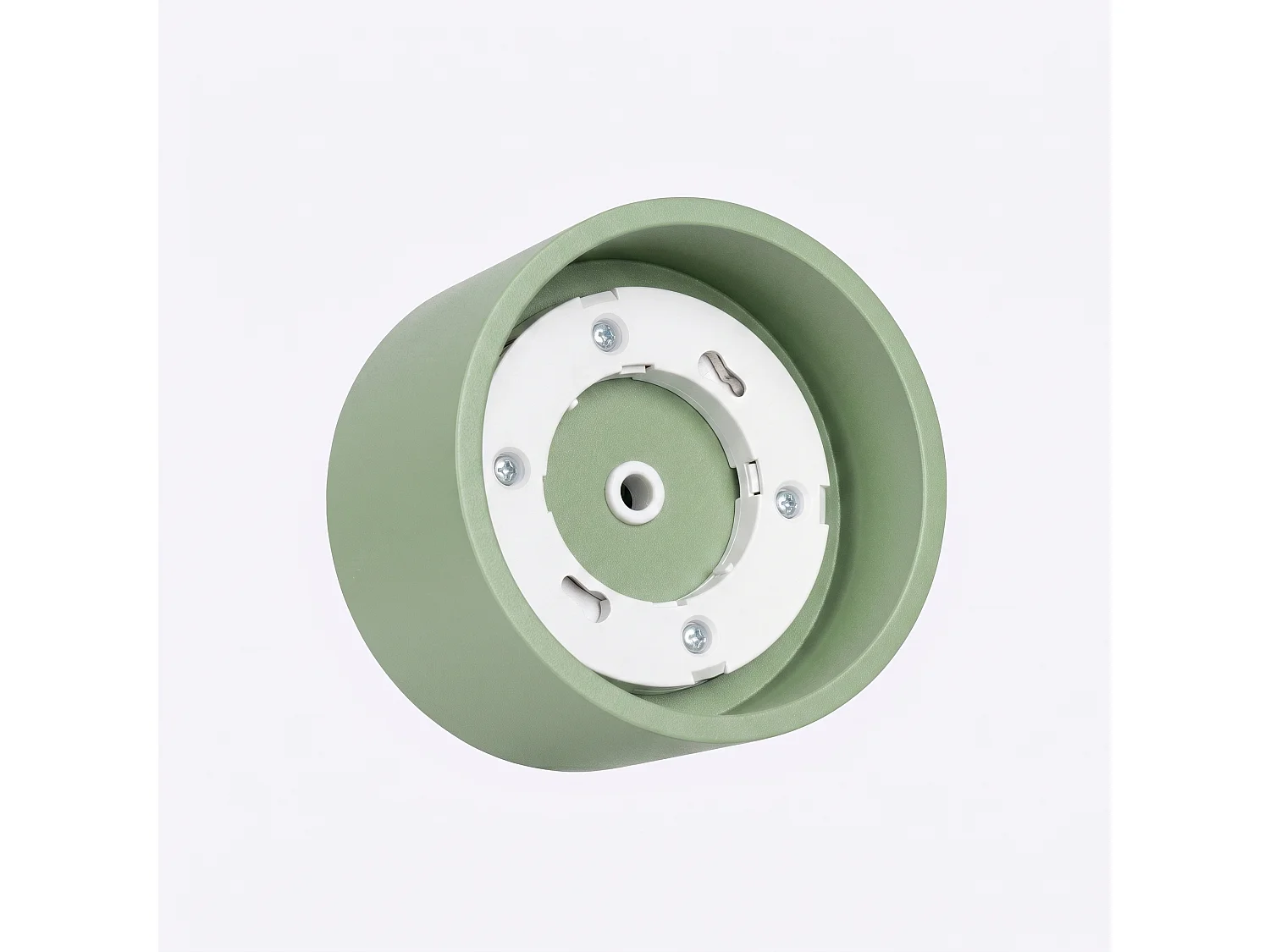Plafonnier minimaliste en aluminium - 1 sources lumineuses - L.10 x H.6 cm - sauge