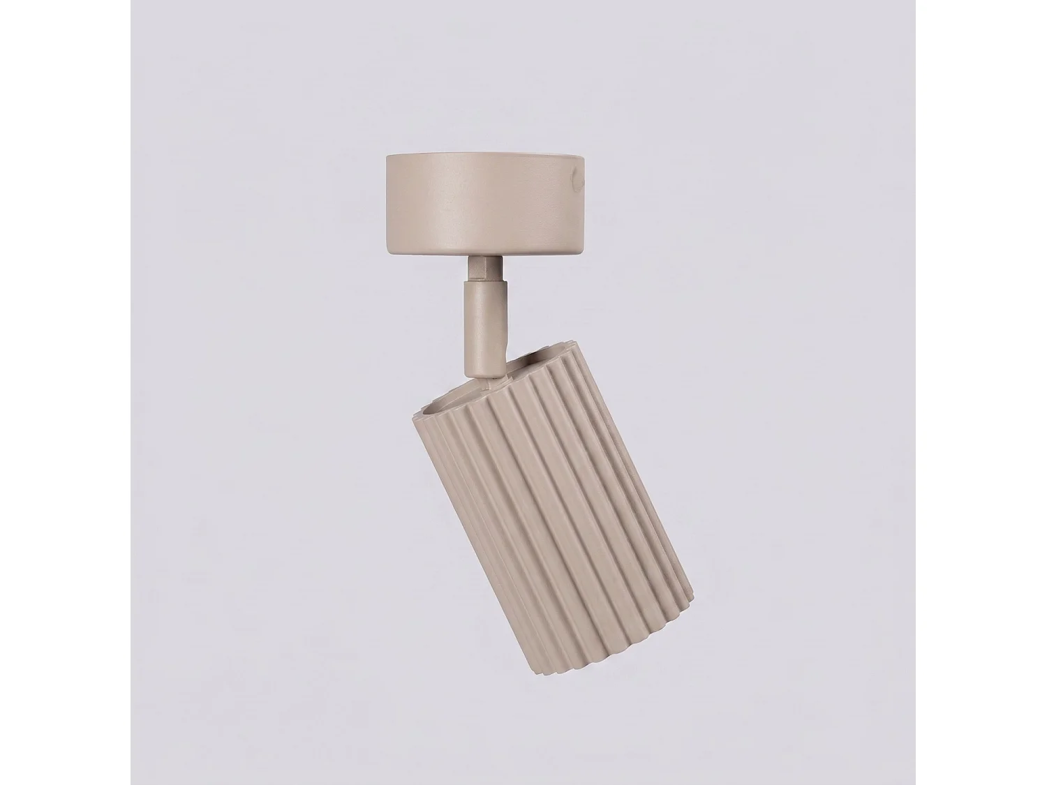Plafonniers KARBON minimaliste en aluminium - 1 sources lumineuses - L.7 x H.18 cm - taupe