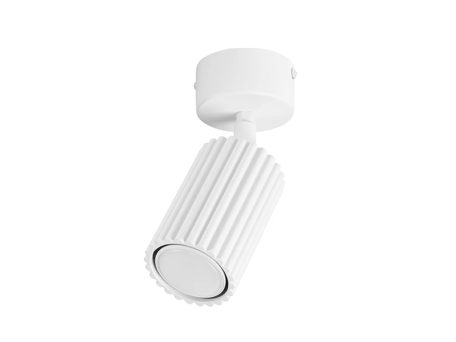 Plafonniers KARBON minimaliste en aluminium - 1 sources lumineuses - L.7 x H.18 cm - blanc