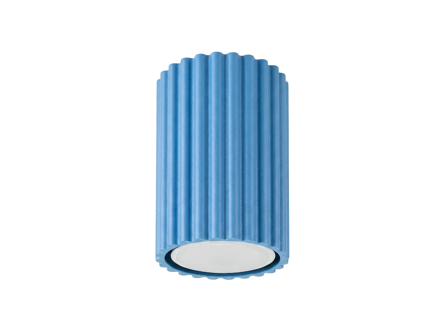 Plafonnier minimaliste en aluminium - 1 sources lumineuses - L.6,5 x H.10 cm - bleu clair