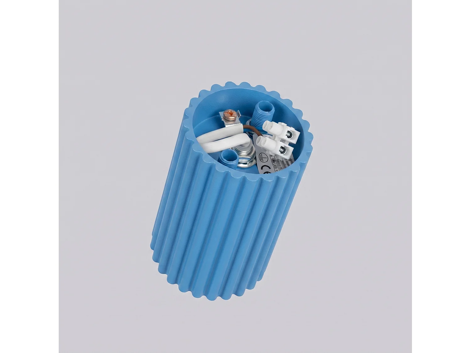 Plafonnier minimaliste en aluminium - 1 sources lumineuses - L.6,5 x H.10 cm - bleu clair
