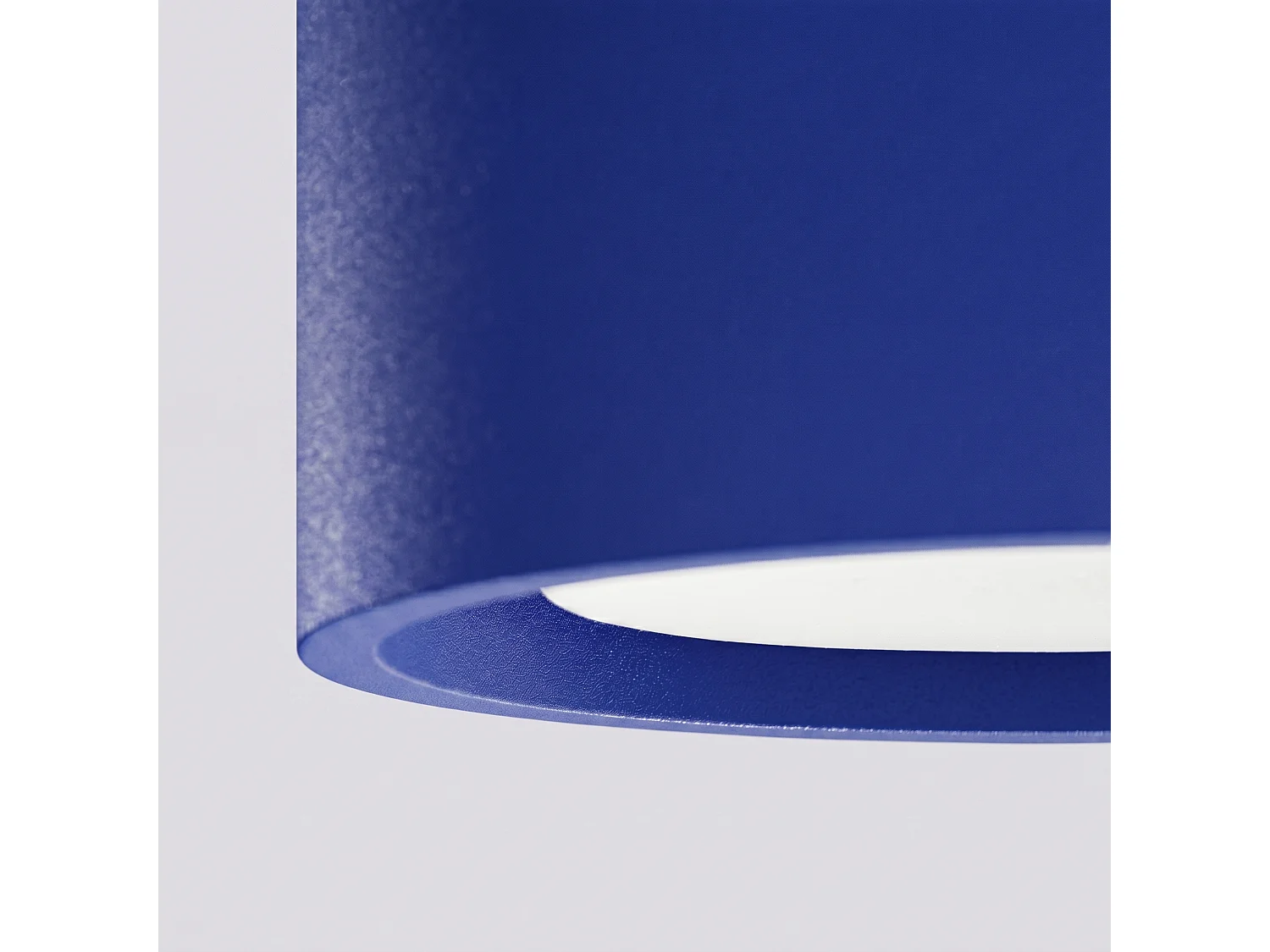 Plafonnier minimaliste en aluminium - 1 sources lumineuses - L.10 x H.6 cm - outremer