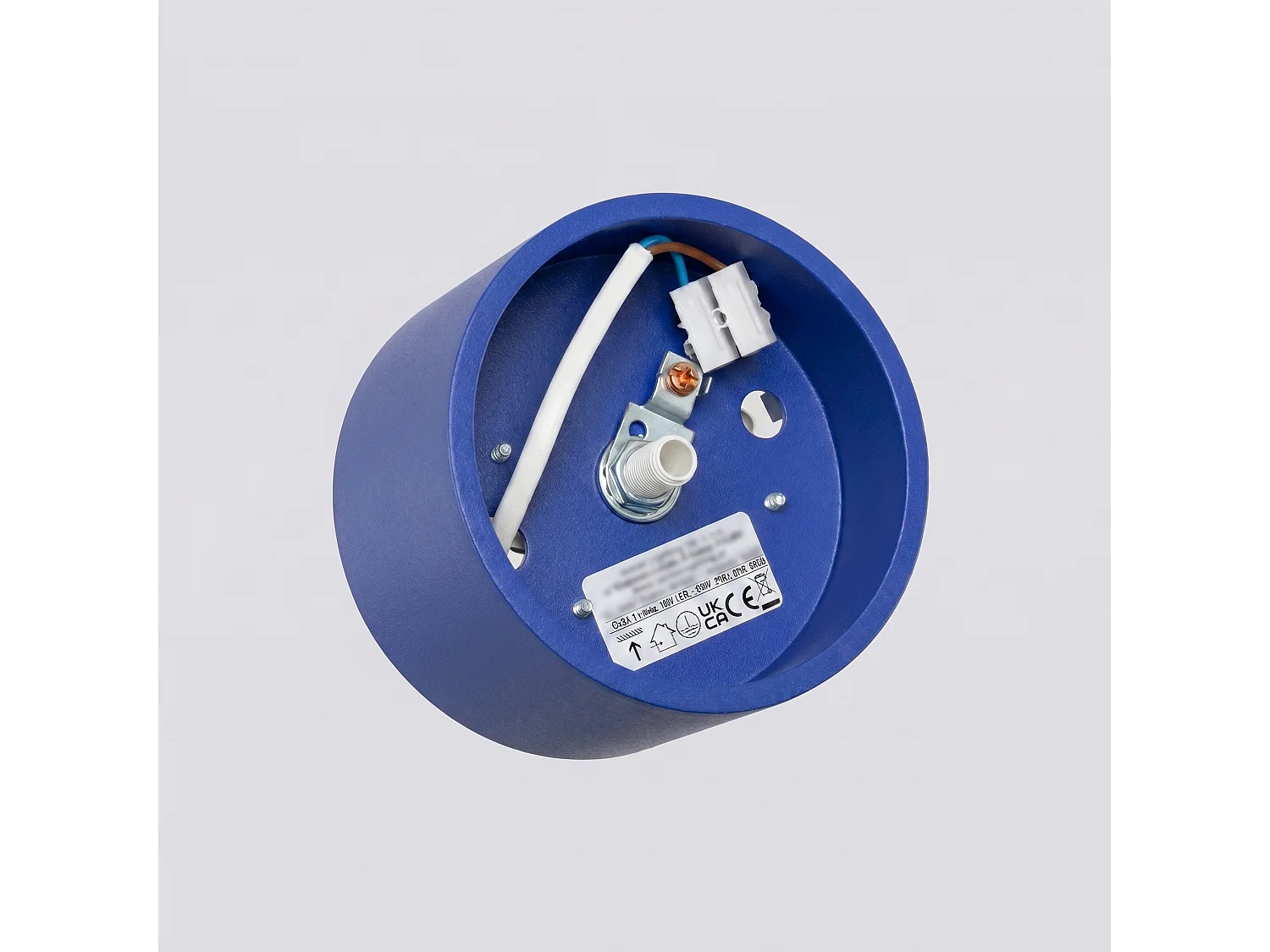 Plafonnier minimaliste en aluminium - 1 sources lumineuses - L.10 x H.6 cm - outremer