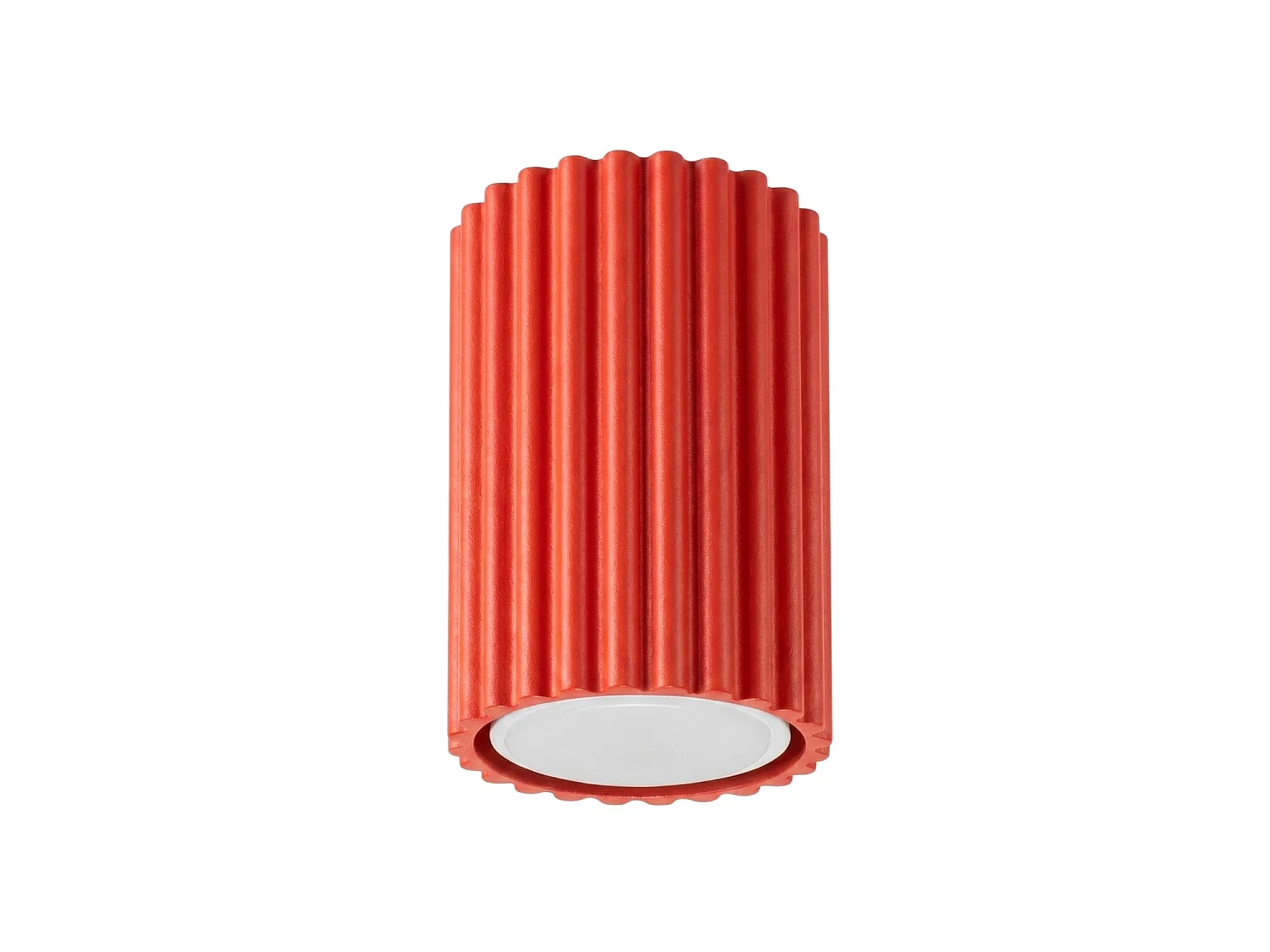Plafonnier minimaliste en aluminium - 1 sources lumineuses - L.6,5 x H.10 cm - rouge