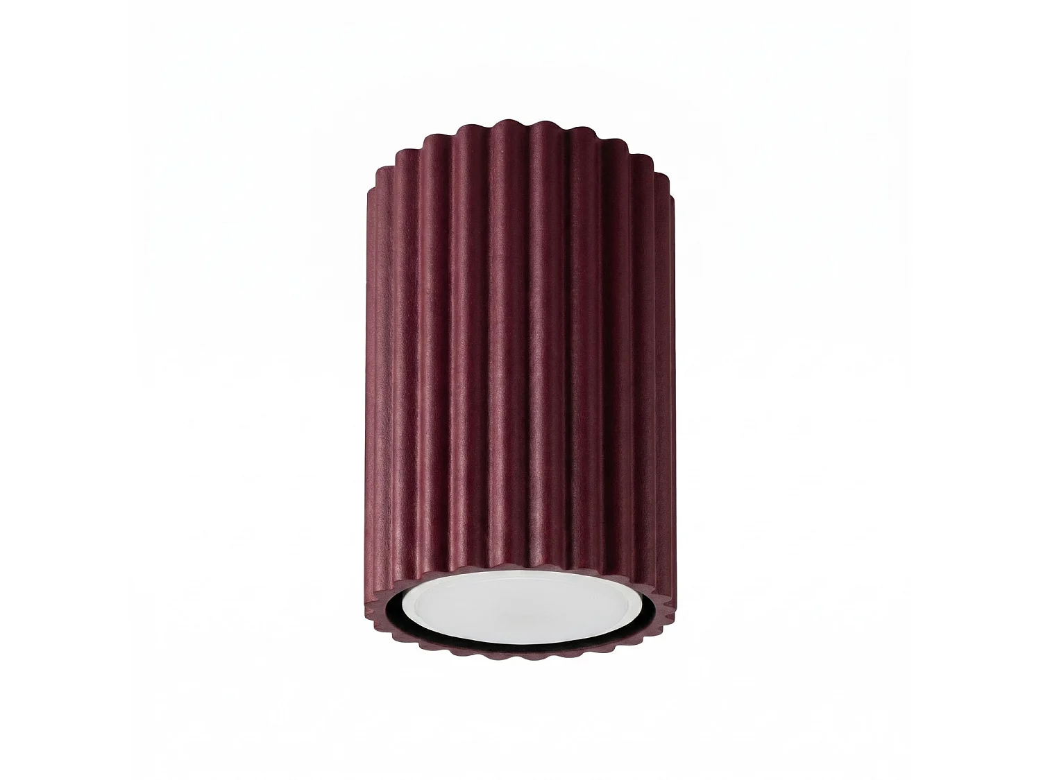 Plafonnier minimaliste en aluminium - 1 sources lumineuses - L.6,5 x H.10 cm - bordeaux