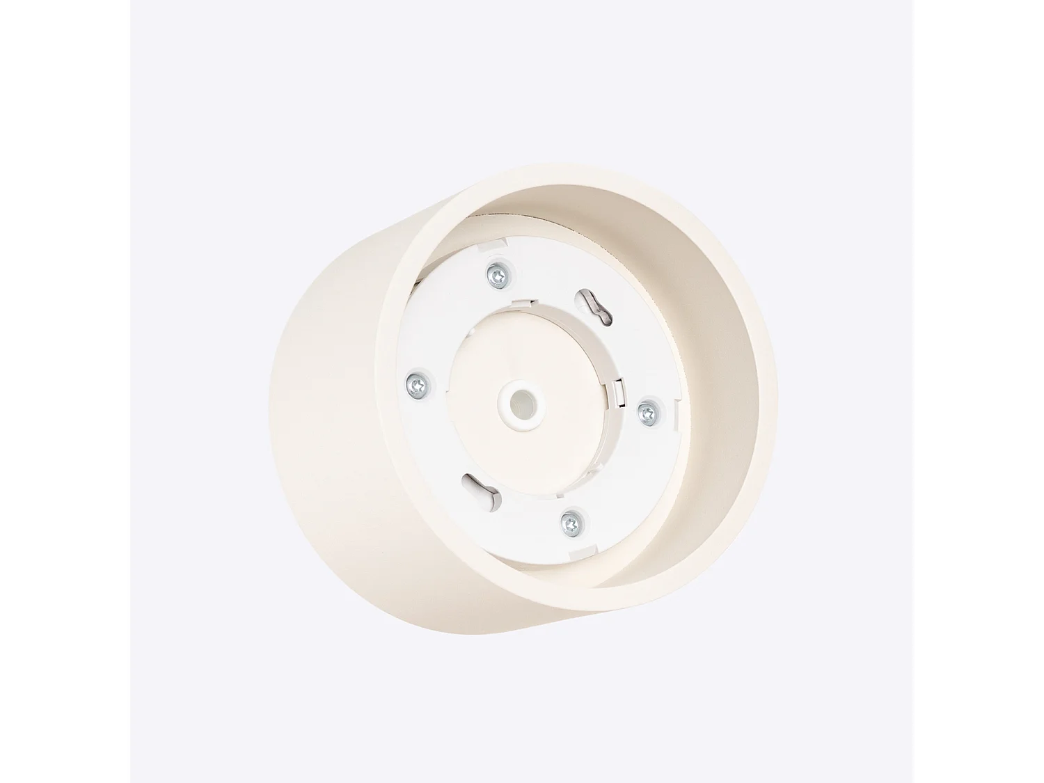 Plafonnier minimaliste en aluminium - 1 sources lumineuses - L.10 x H.6 cm - beige