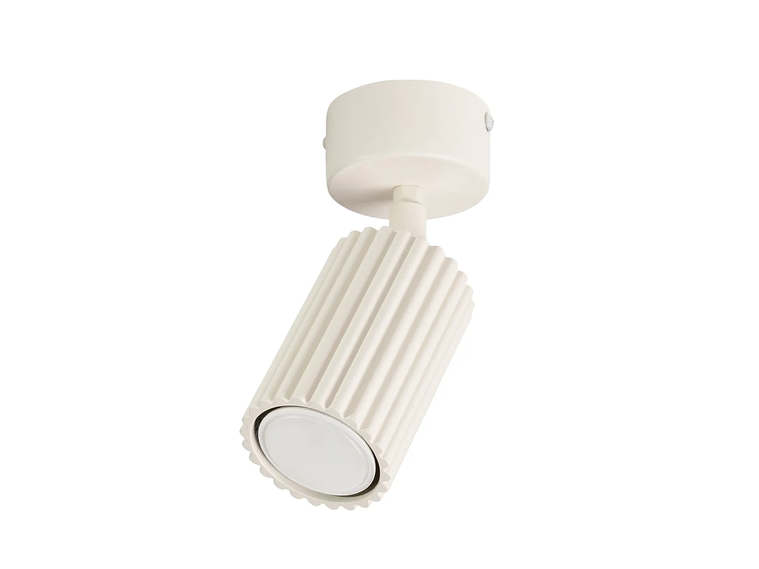 Plafonniers KARBON minimaliste en aluminium - 1 sources lumineuses - L.7 x H.18 cm - beige