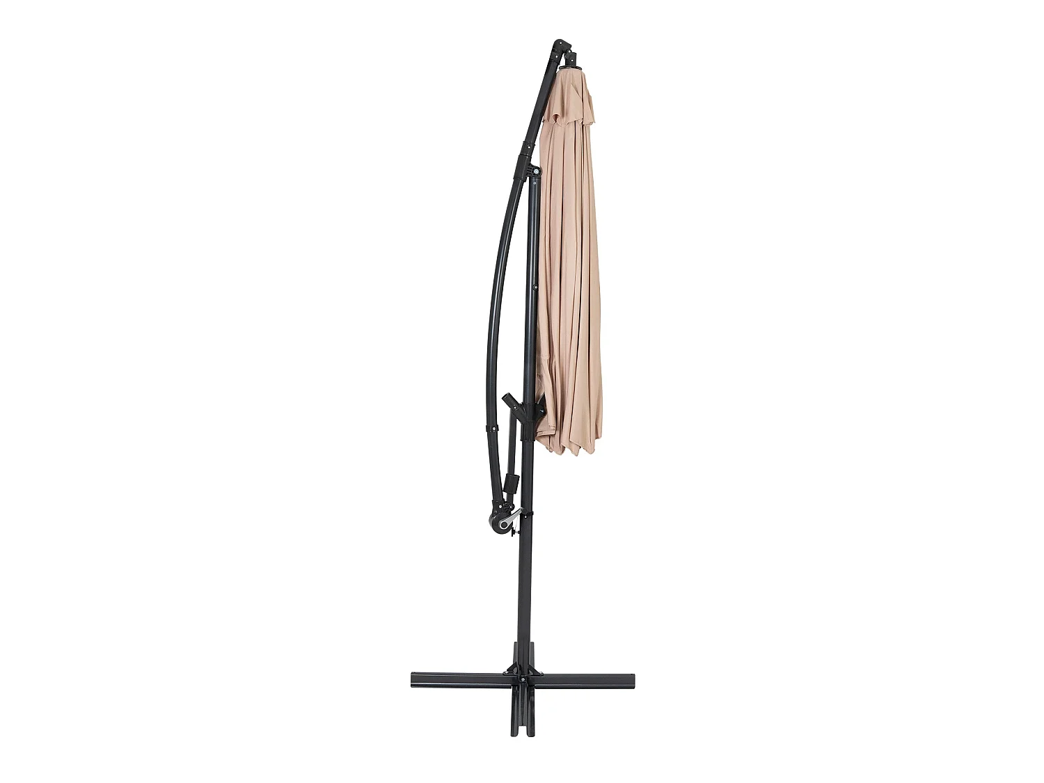 Zweefparasol 3 m - beige - hangparasol bananenparasol voor tuin en terras
