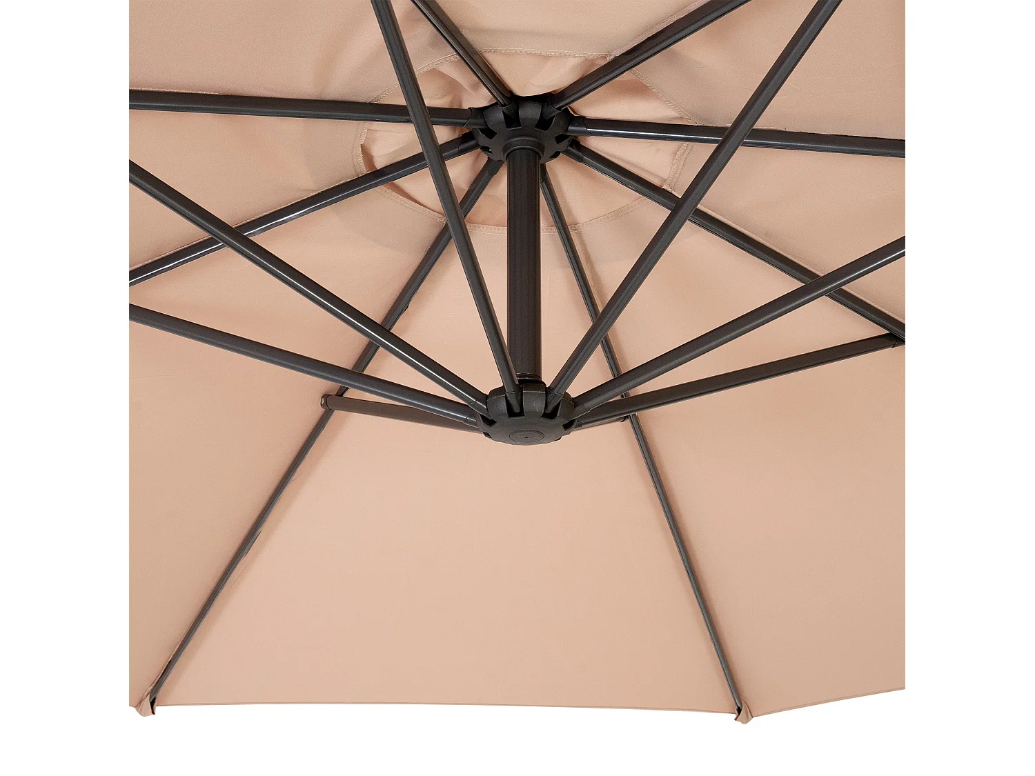 Zweefparasol 3 m - beige - hangparasol bananenparasol voor tuin en terras