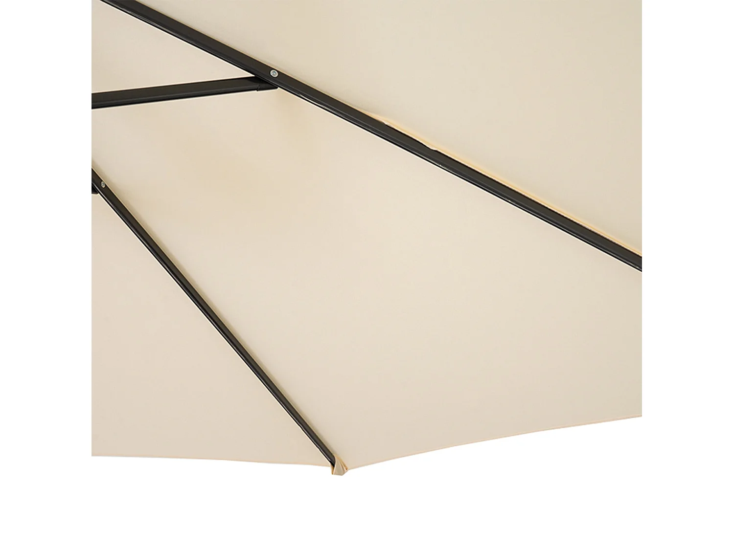Zweefparasol 3 m - crème - hangparasol bananenparasol voor tuin en terras