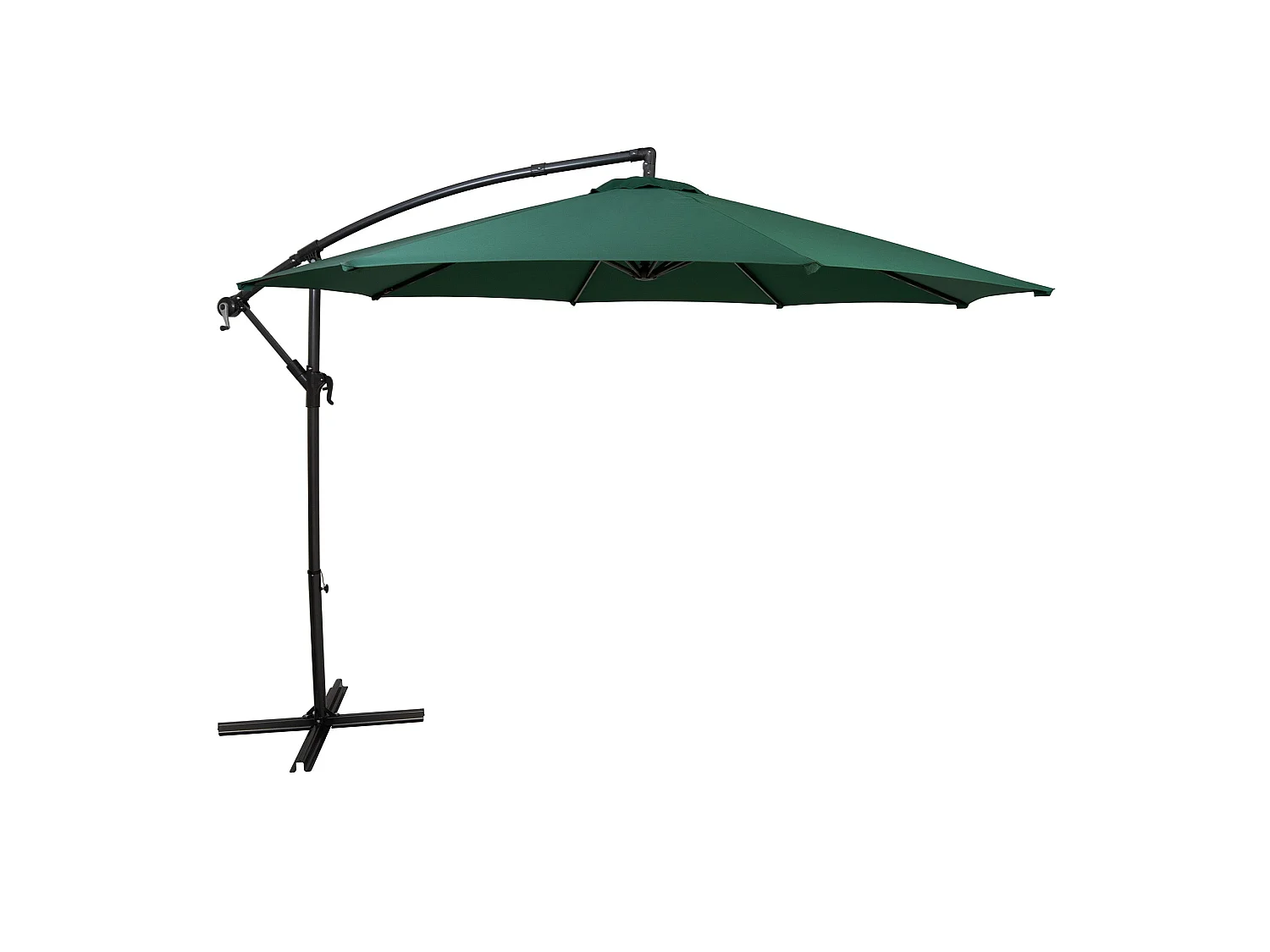 Zweefparasol 3 m - groen - hangparasol bananenparasol voor tuin en terras