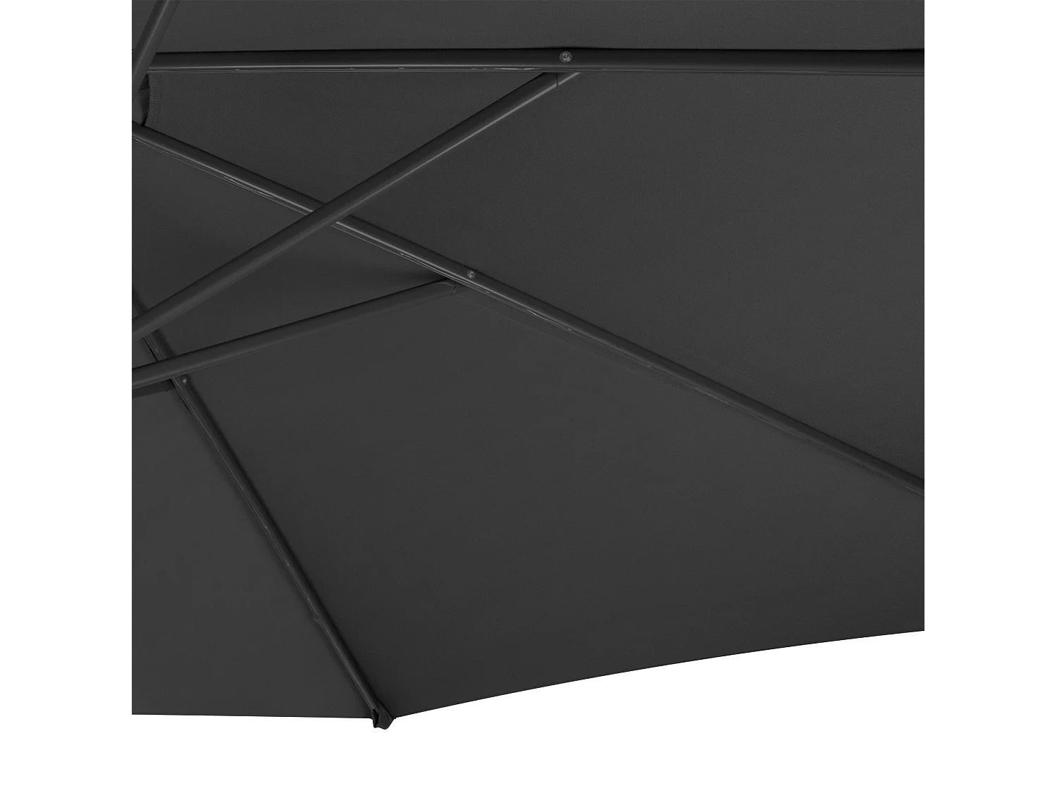 Zweefparasol 3 m - grijs - hangparasol bananenparasol voor tuin en terras