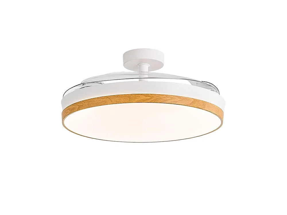 3NOD- Concept Nature Ventilador de techo retractil con luz LED blanco motor DC