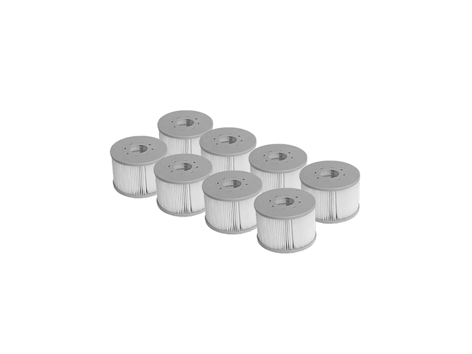Spa rigide 6 places 180cm rond hydromassage 4 coussins bâche + housse + 8 filtres - Denver