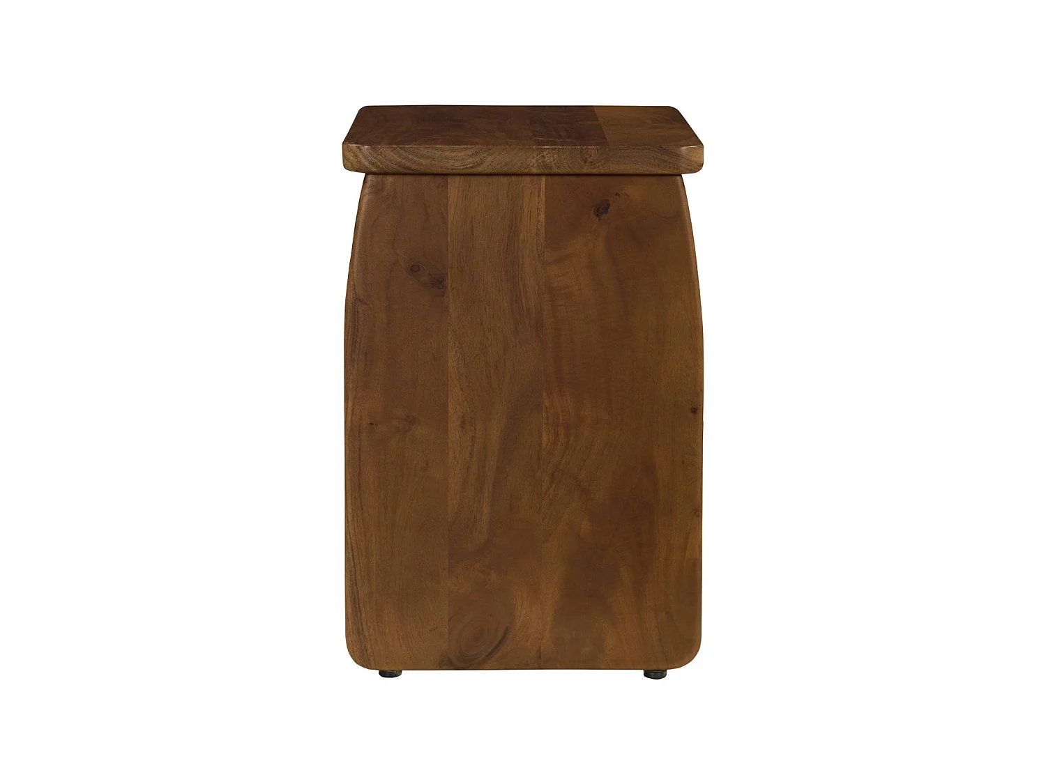 Table de chevet. table d'appoint exotique bois d'acacia noyer - Asha